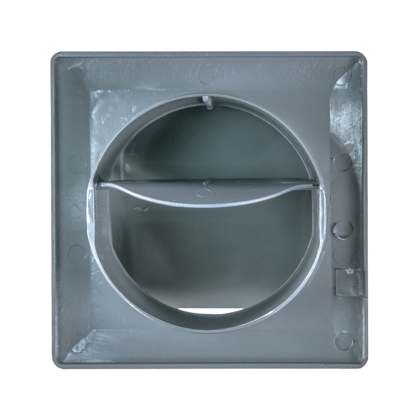 Round Wall Ventilation Set with VC-KRO0184 Internal Grille and Graphite External Cover