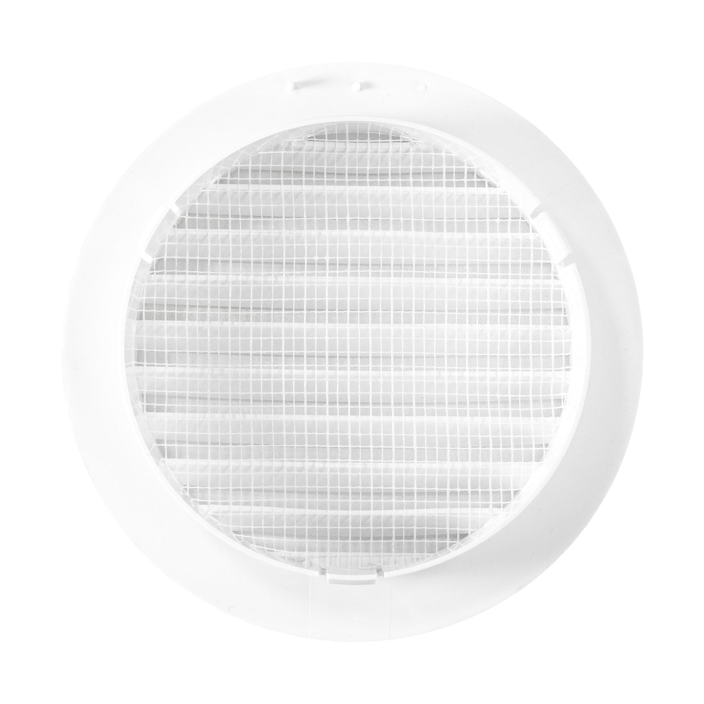 Round Wall Ventilation Set with VC-KRO0184 Internal Grille and Graphite External Cover