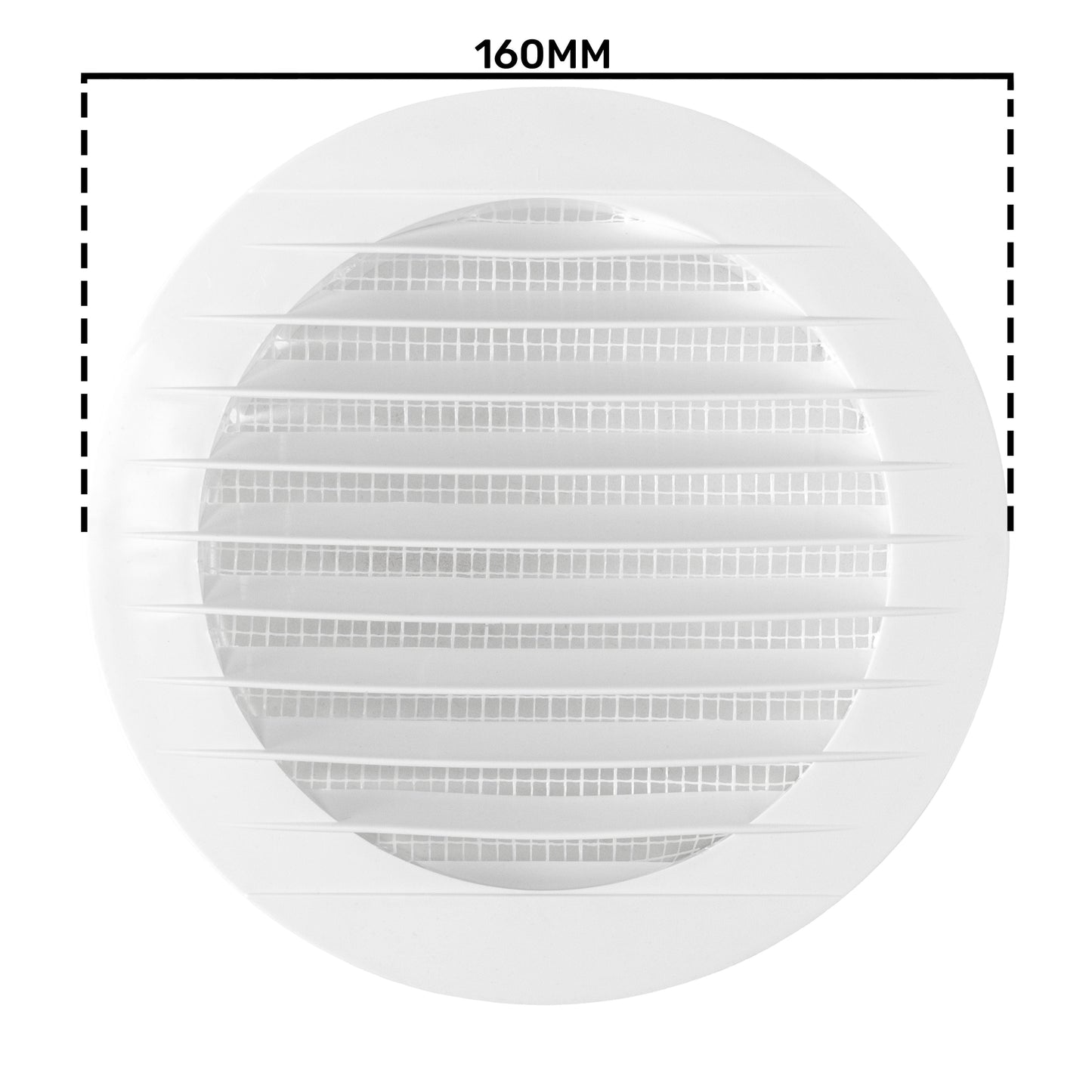 KRO 125 Model Louvre Vent with Insect Mesh