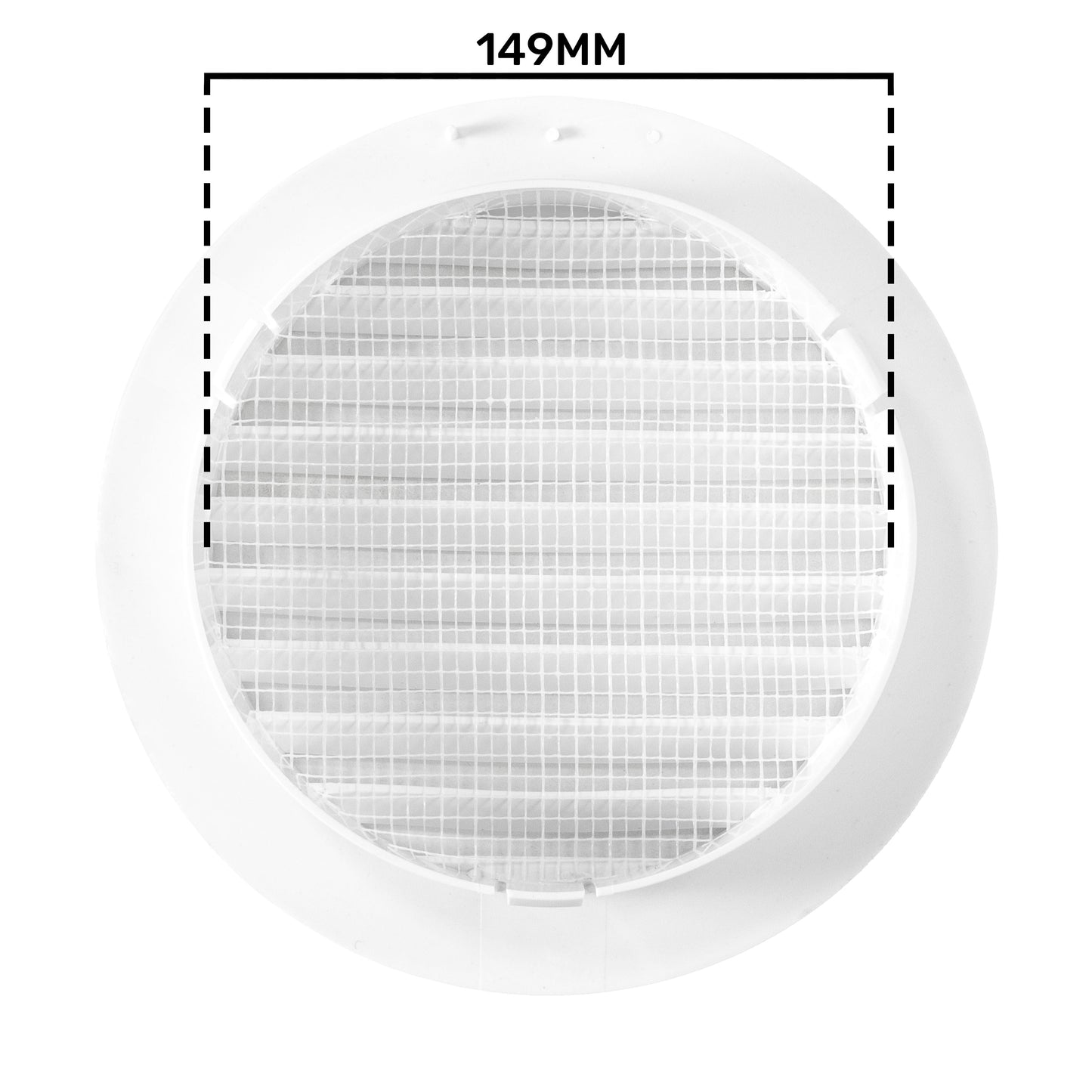 KRO 150 Model Louvre Vent with Insect Mesh