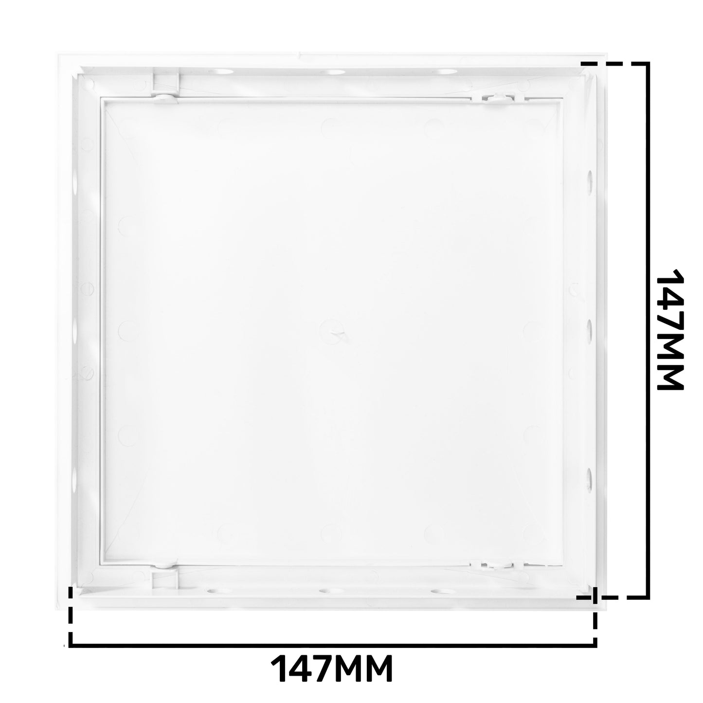 White PP Access Door Panel 150mm x 150mm