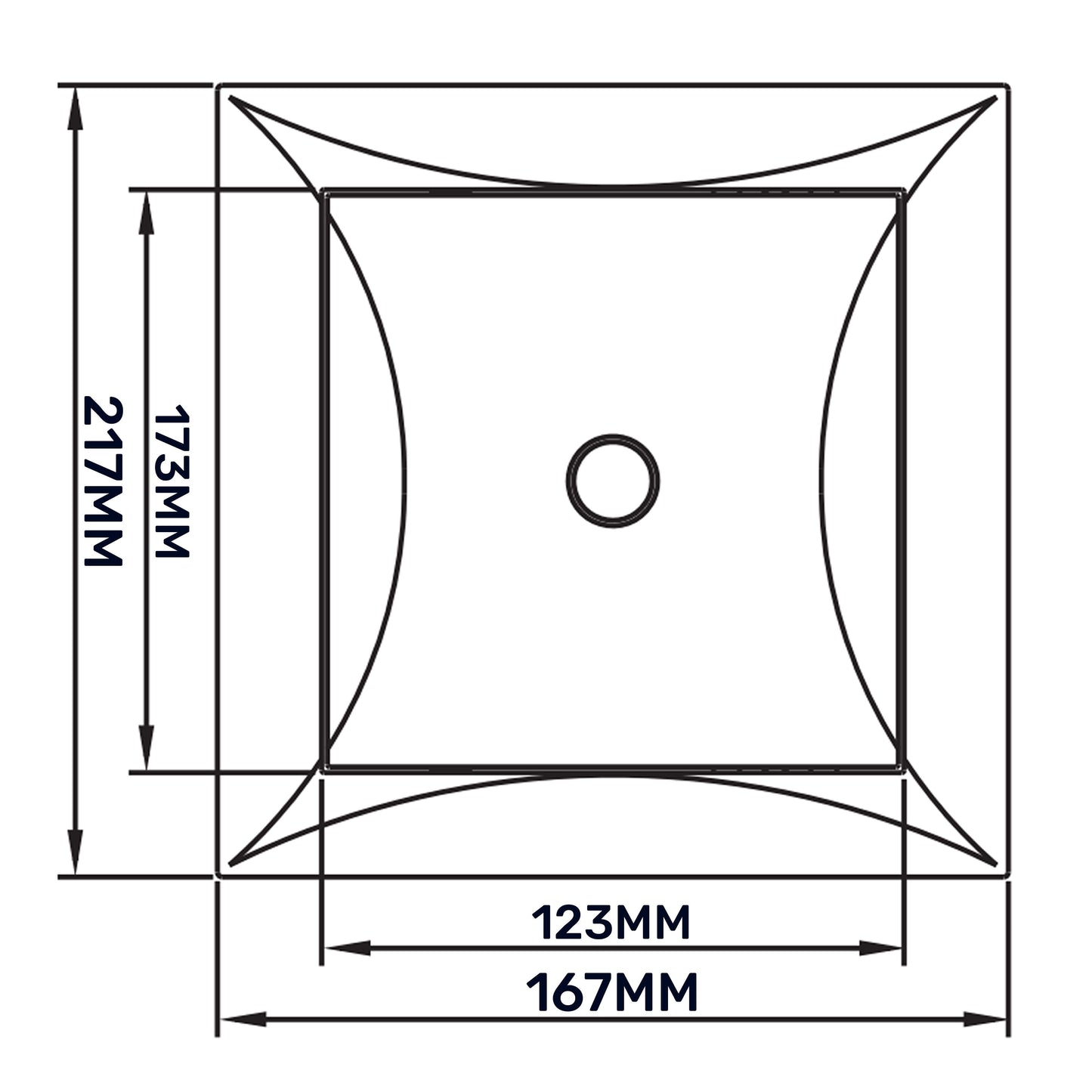 White PP Access Door Panel 150mm x 200mm