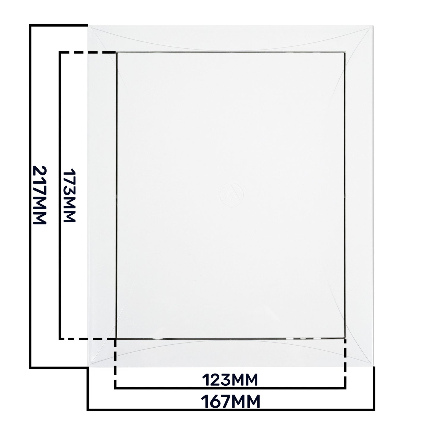 White PP Access Door Panel 150mm x 200mm