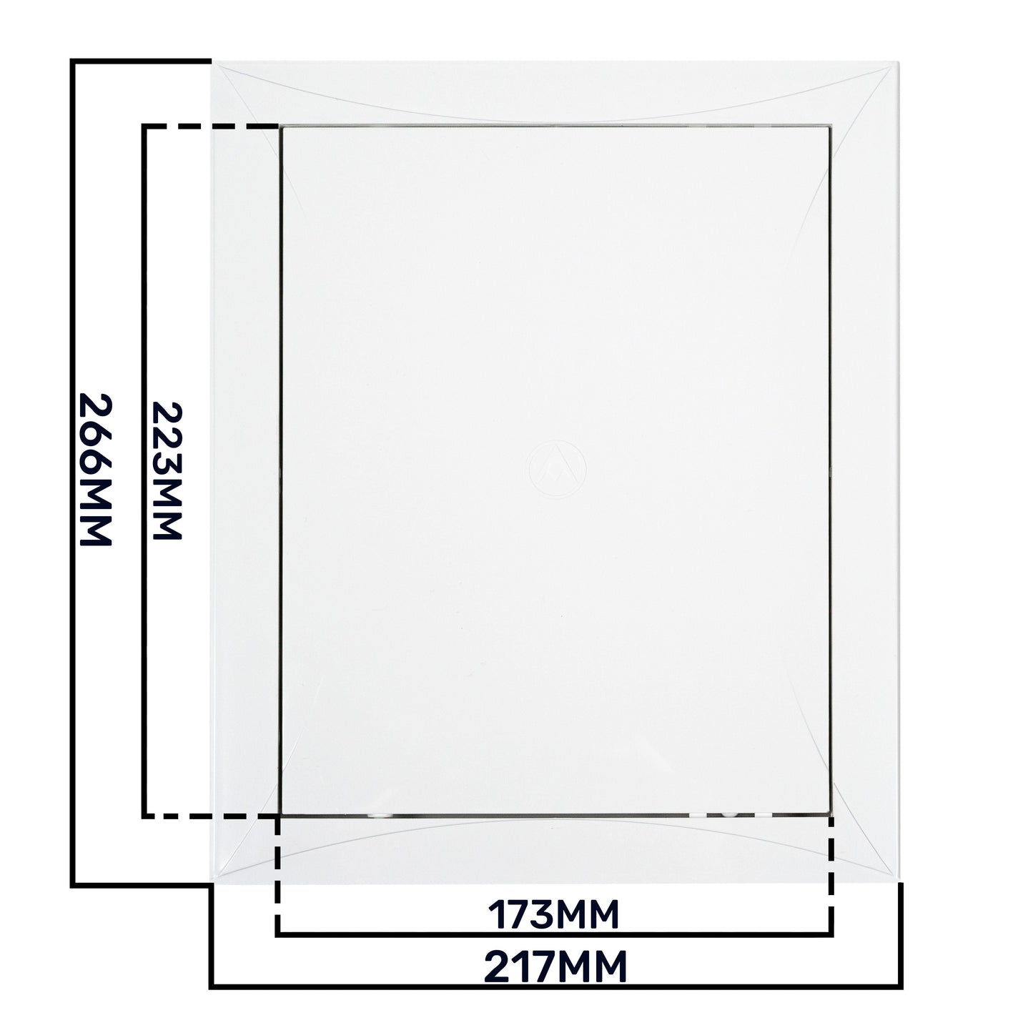 White PP Access Door Panel 200mm x 250mm