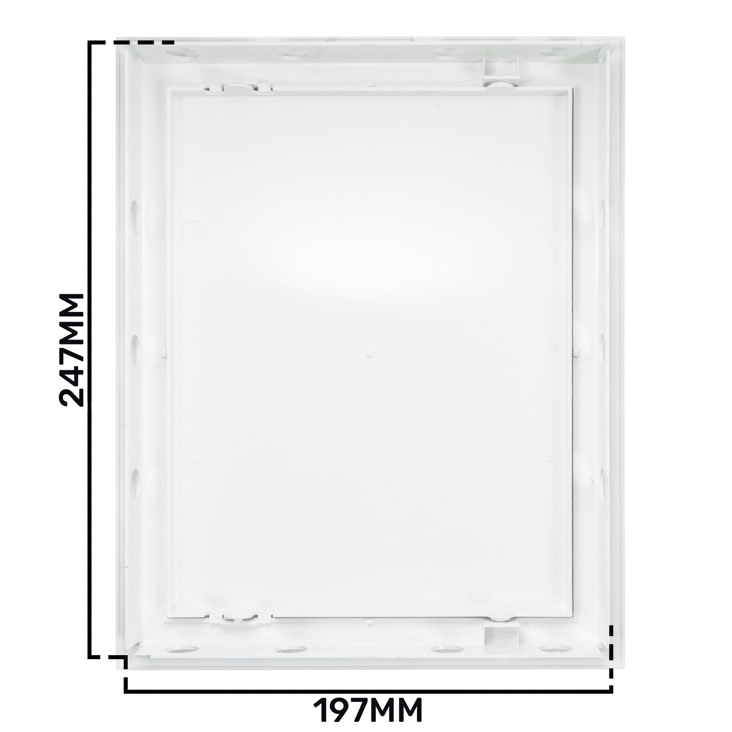 White PP Access Door Panel 200mm x 250mm