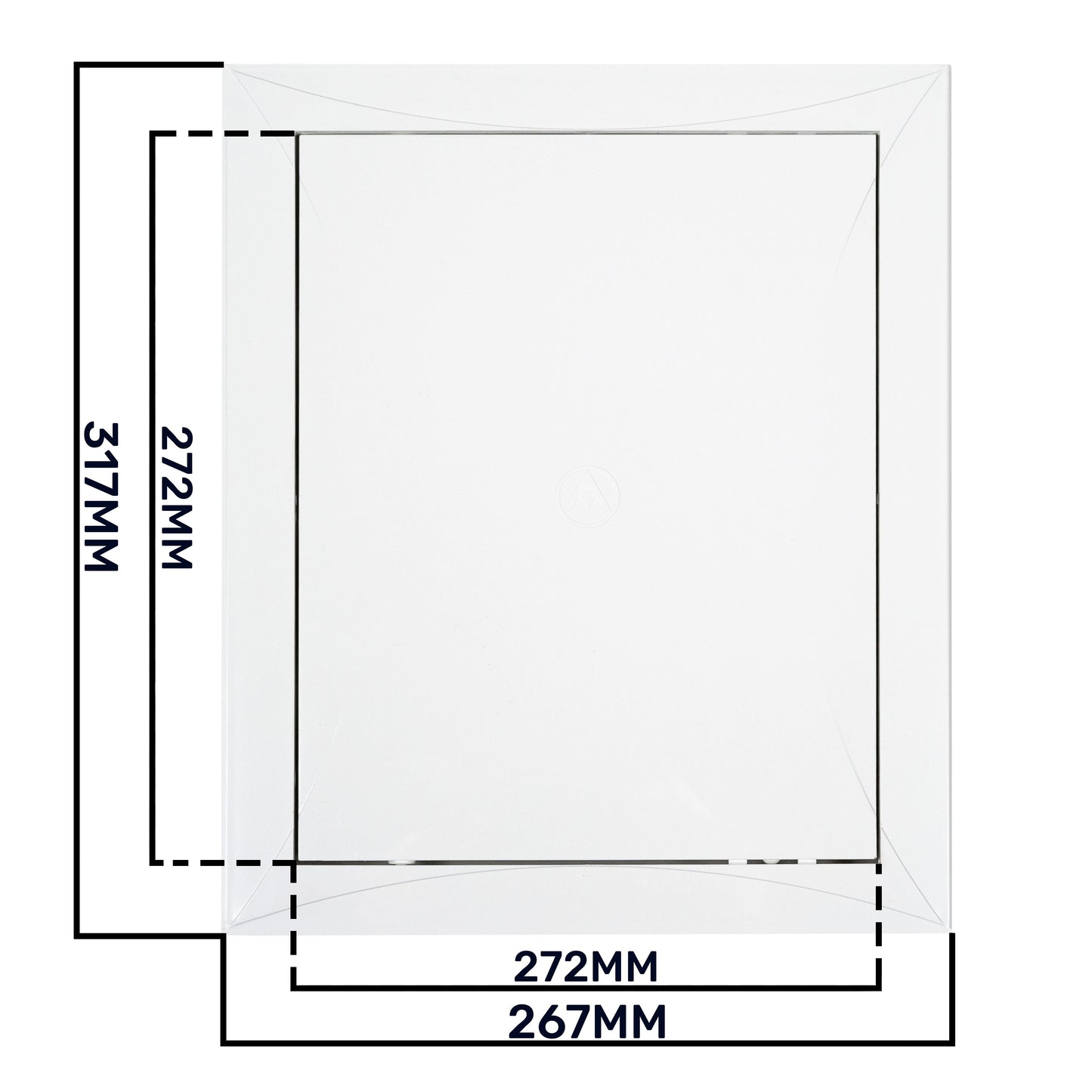 White PP Access Door Panel 250mm x 300mm