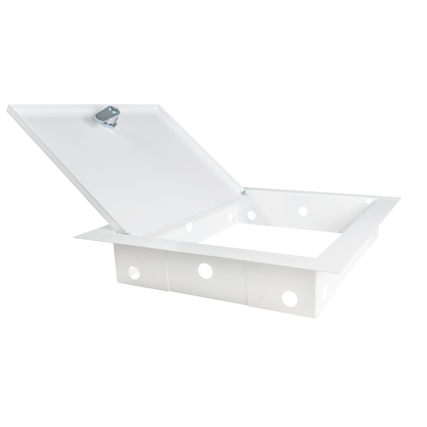 White Metal Access Door Panel with Lock 150mm x 200mm