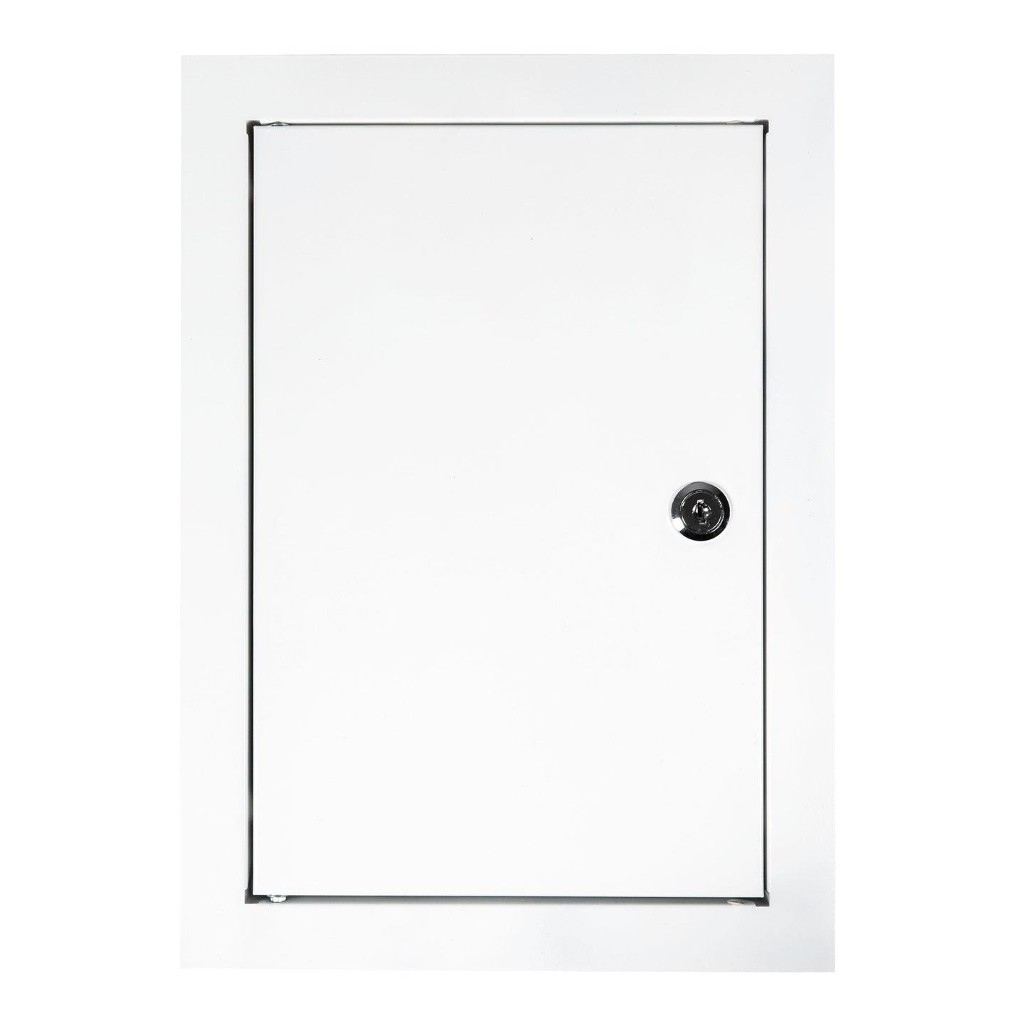 White Metal Access Door Panel with Lock 200mm x 300mm