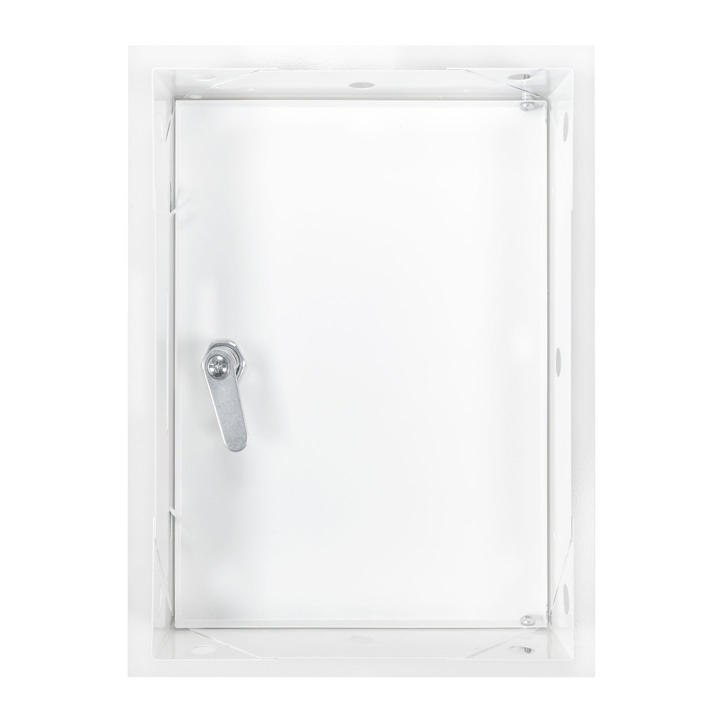 White Metal Access Door Panel with Lock 200mm x 300mm