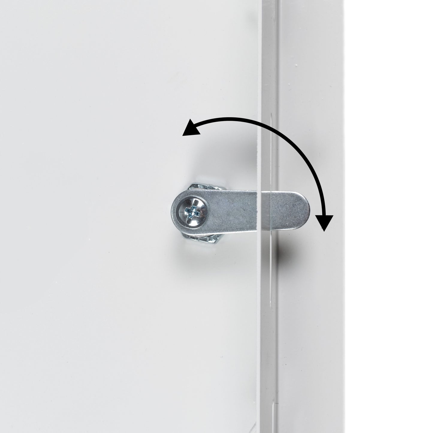 White Metal Access Door Panel with Lock 400mm x 400mm
