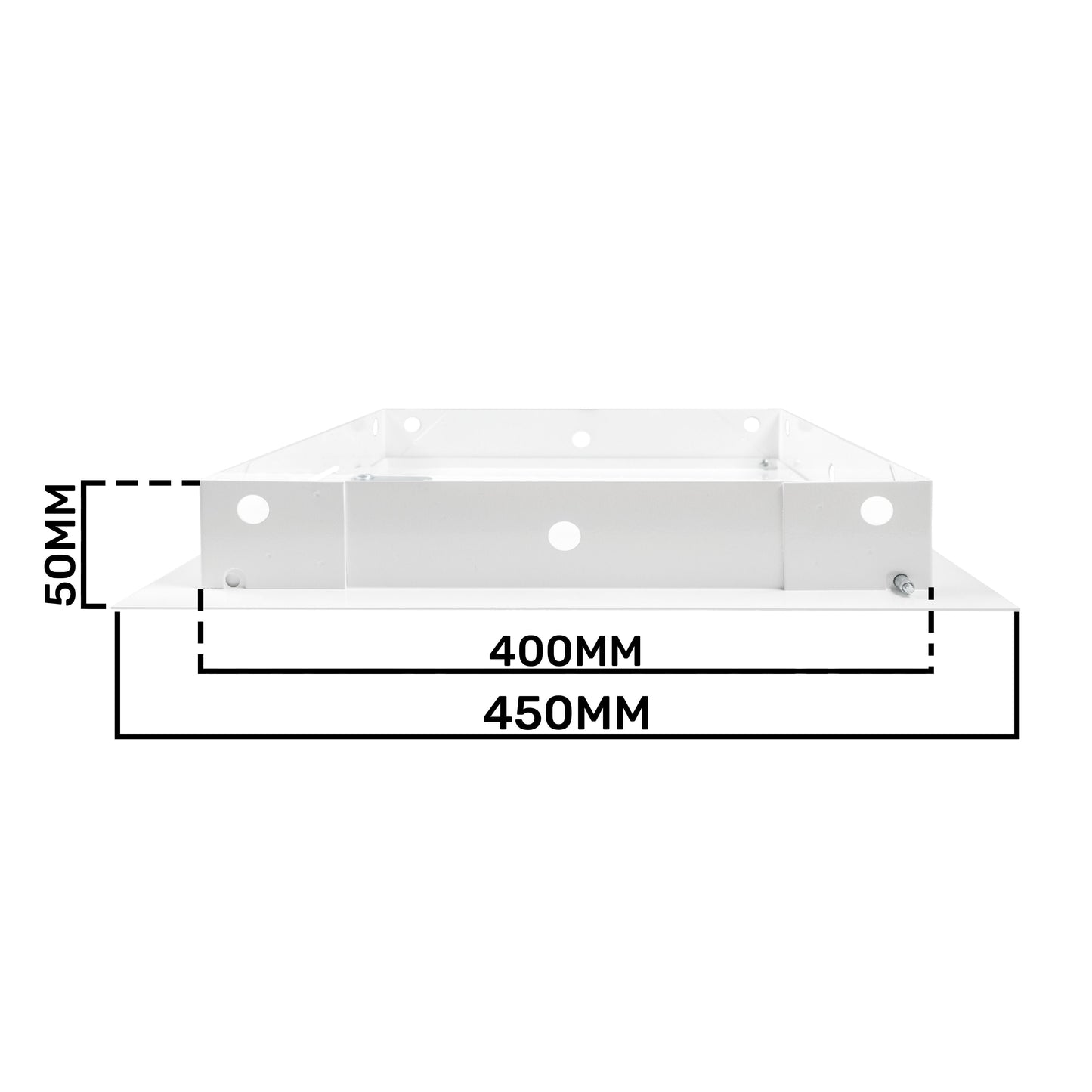 White Metal Access Door Panel with Lock 400mm x 400mm