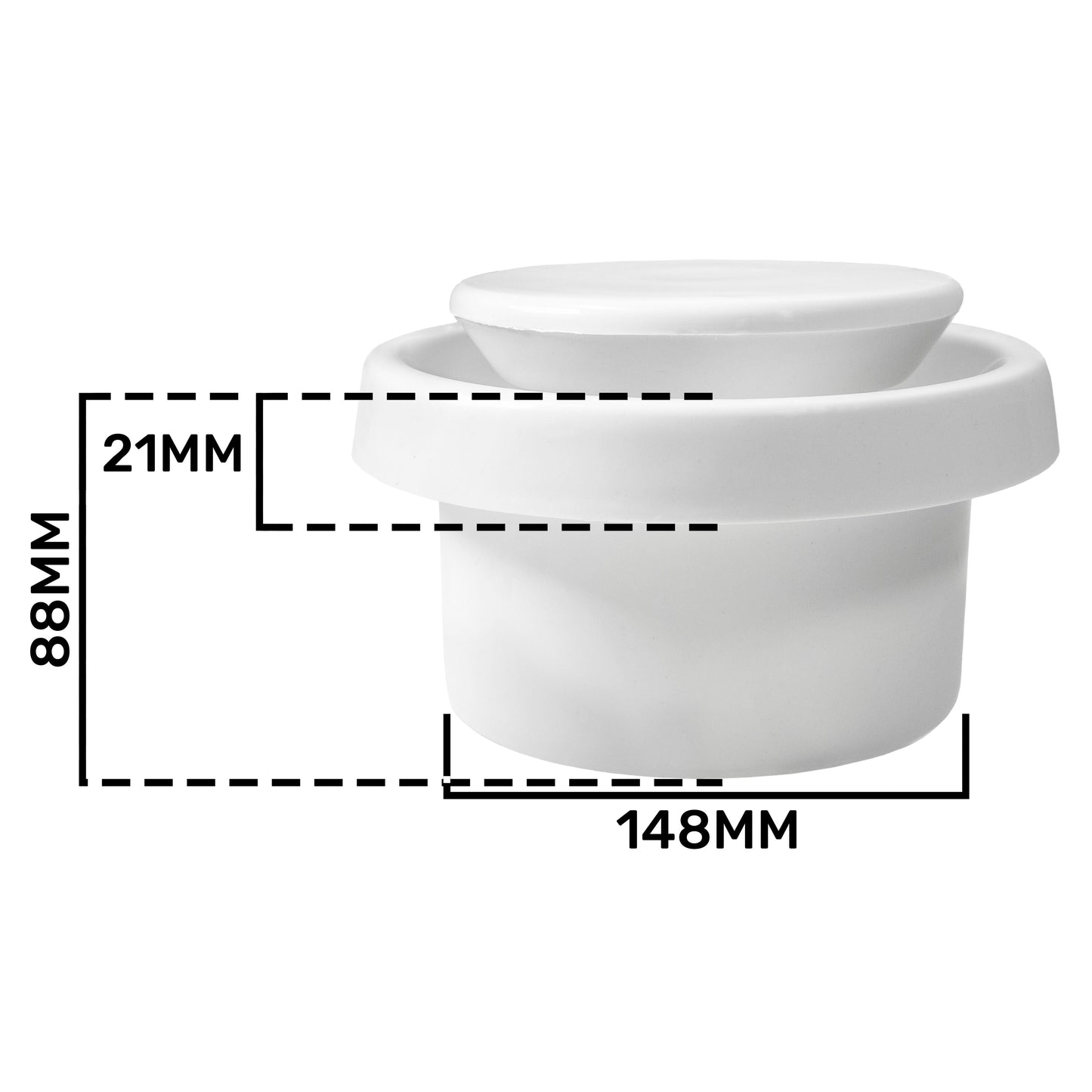 150mm ABS White Ceiling Extractor Valve