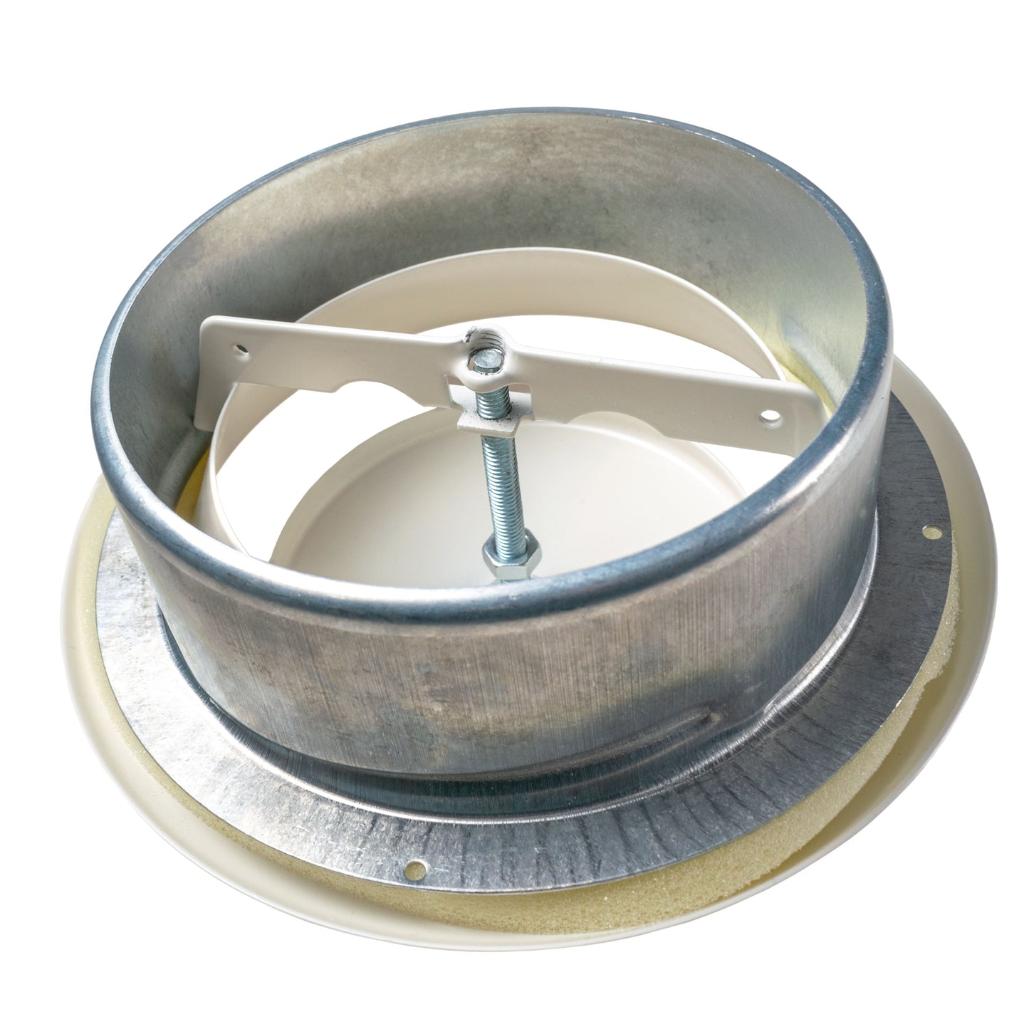 Anemostat SV White Metal Ceiling Extract Valve 125mm