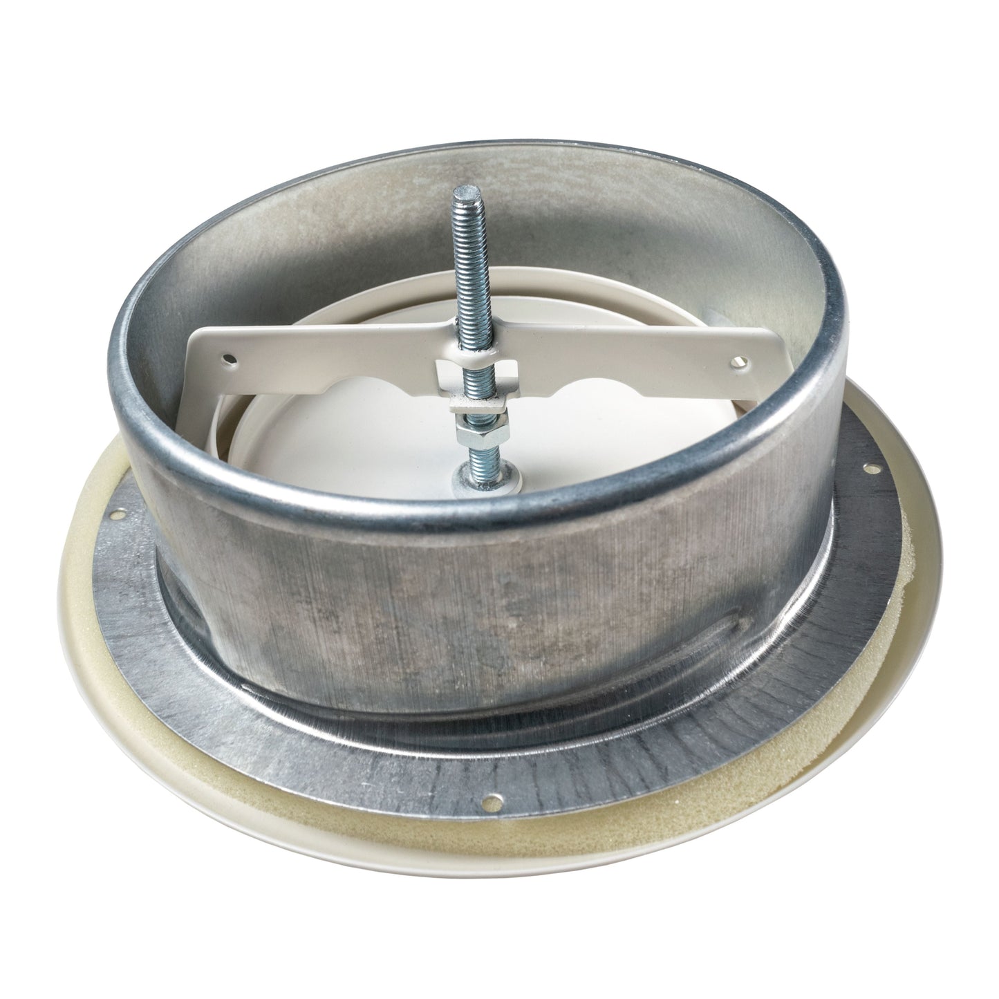 Anemostat SV White Metal Ceiling Extract Valve 125mm