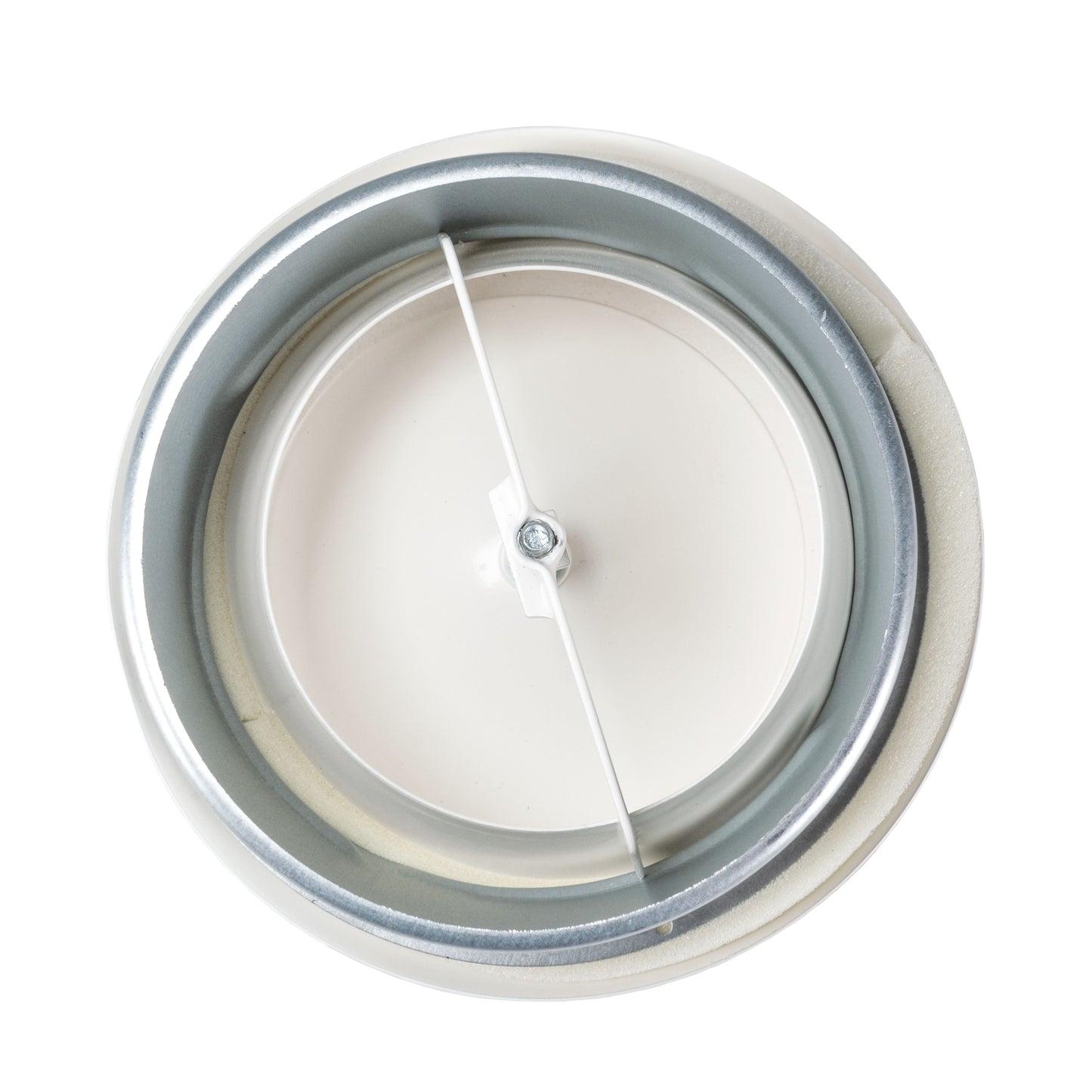 Anemostat SV White Metal Ceiling Extract Valve 125mm