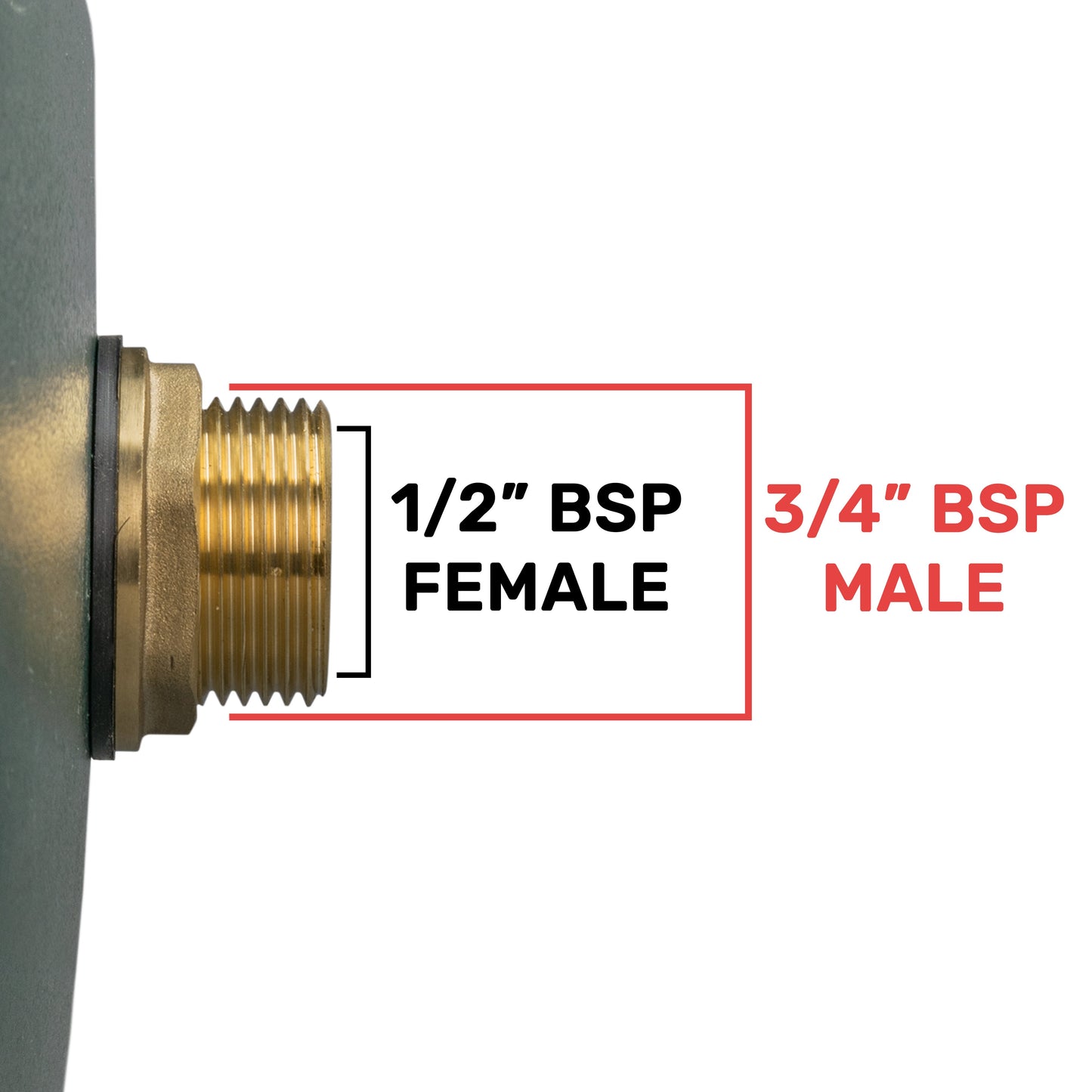 Brass Water Butt Set ¾″ with Side-Locking Lever Tap and Hose Connector
