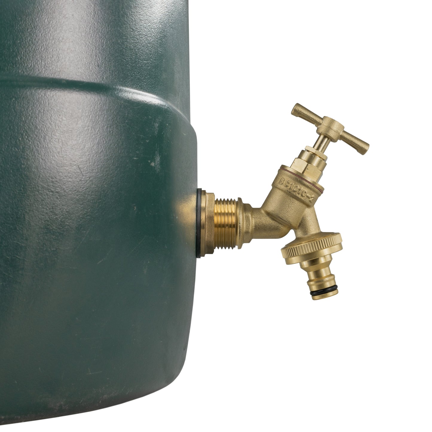 3/4" Brass Water Butt Set with Quick-Connect Tap and Drill Bit