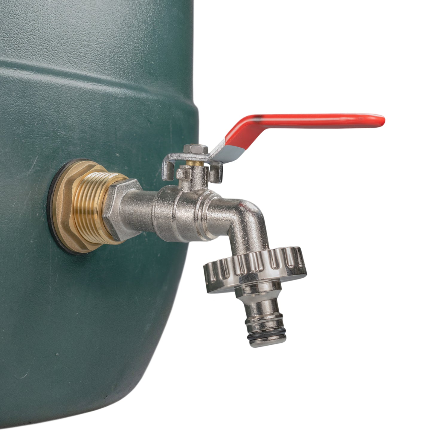 ¾” Water Butt Brass Set Including Lever Tap with Quick-Connect Fitting