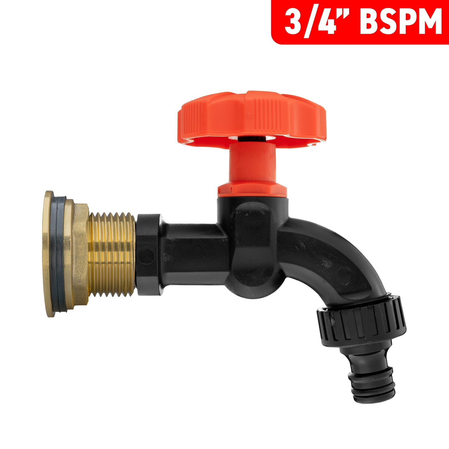 3/4" Brass Water Butt Set with Black Rotary Tap & Drill Bit