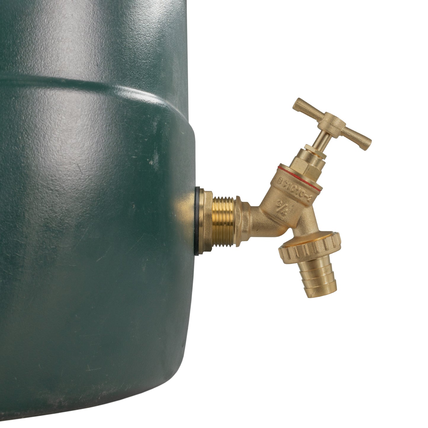 1" Brass Water Butt Set with Barbed Brass Tap & Hole Saw Drill Bit