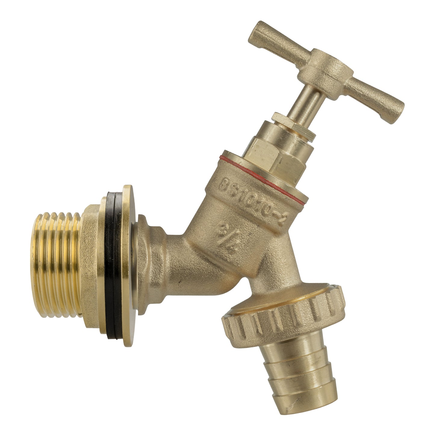 1" Brass Water Butt Set with Barbed Brass Tap & Hole Saw Drill Bit