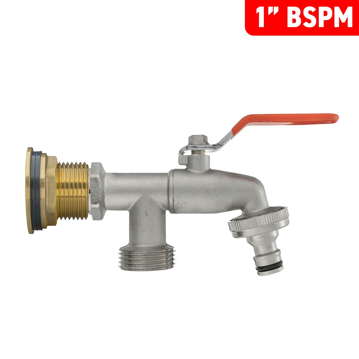 1” Water Butt Brass Set Including Dual Tap