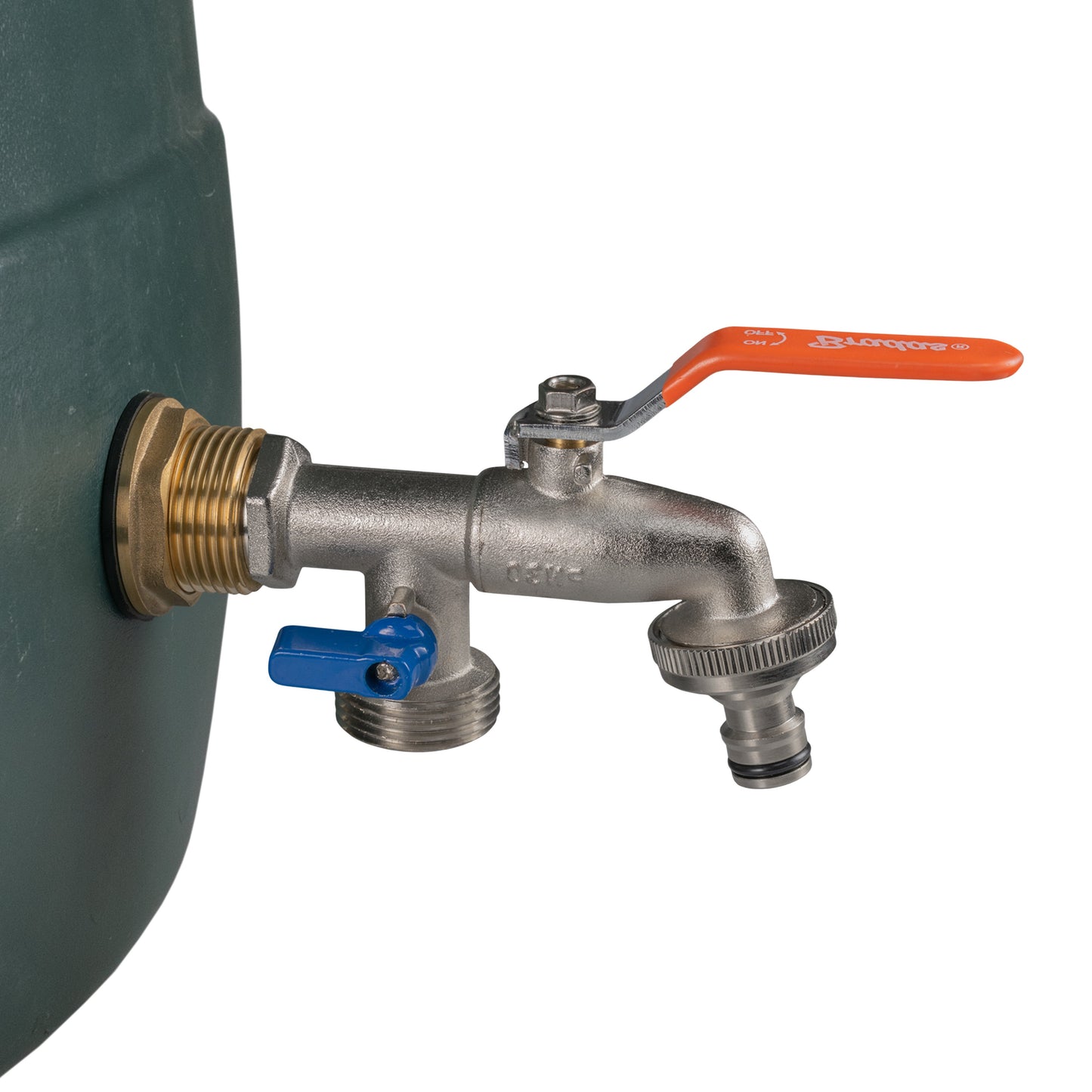 1” Water Butt Brass Set Including Dual Tap
