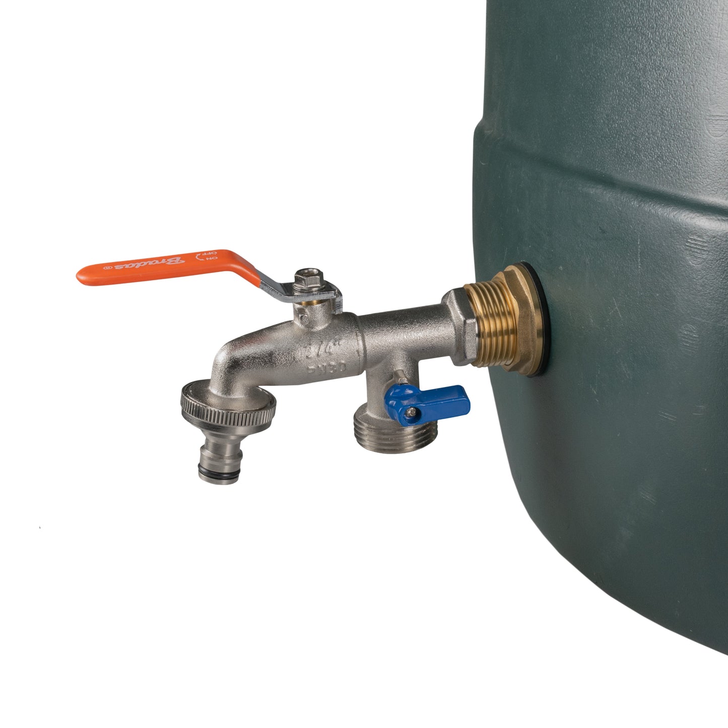 1” Water Butt Brass Set Including Dual Tap