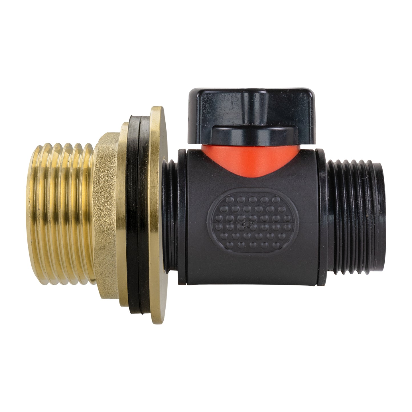 1’’ Brass Water Butt Fitting Set with 3/4" BSP In-Line Valve & Hole Saw Drill Bit
