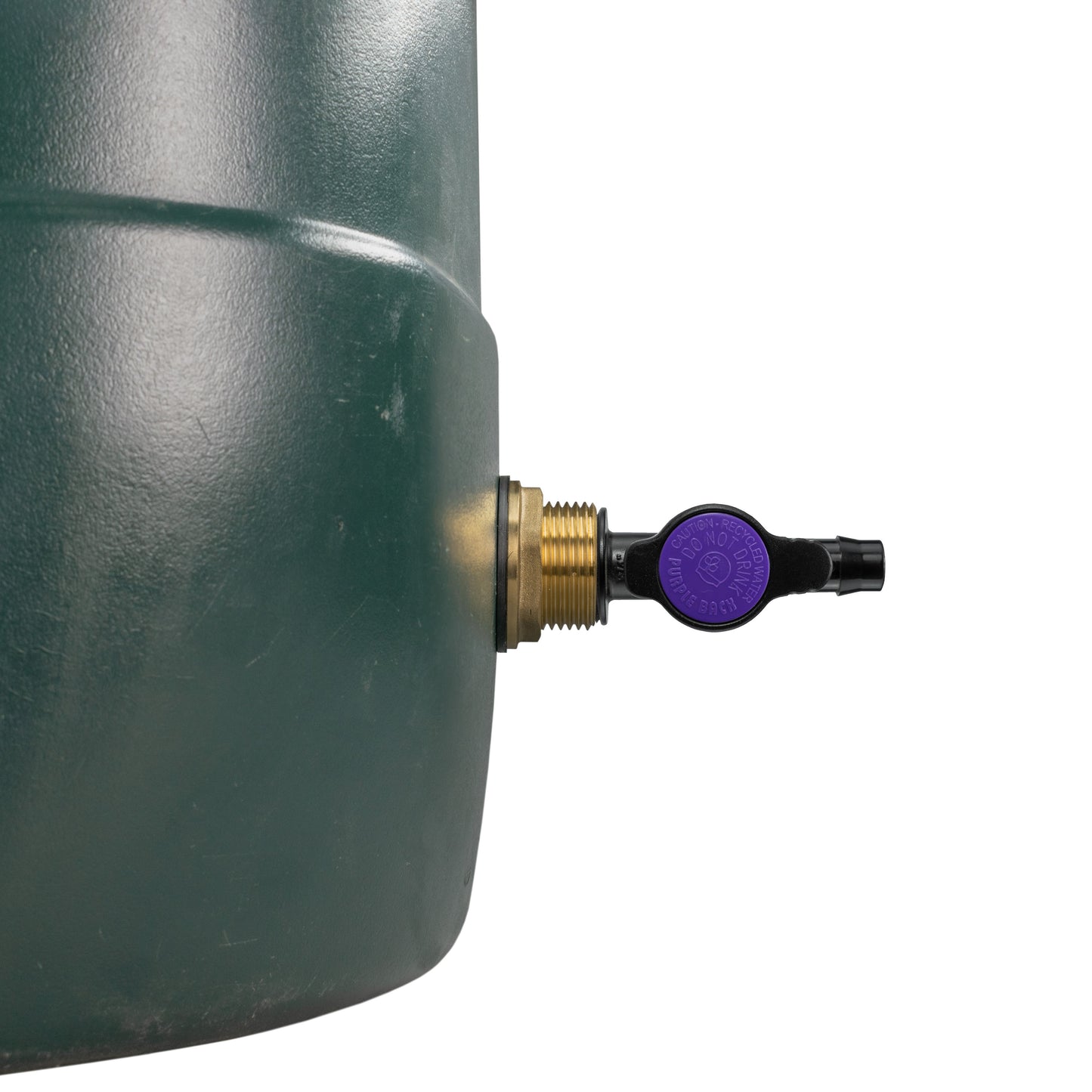 1" Brass Water Butt Set Including Inline Valve & 13mm Barb Irrigation Connector