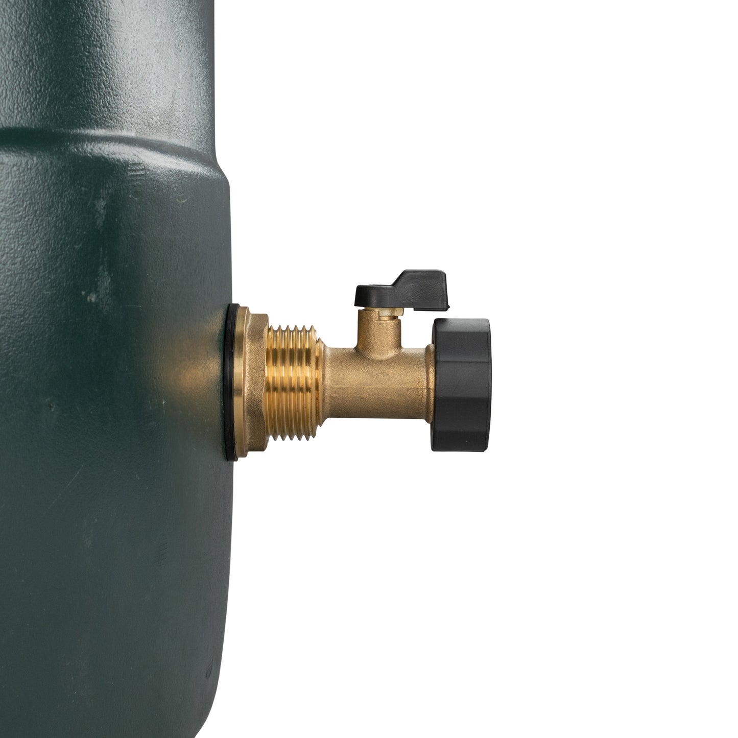 1" Brass Water Butt Outlet Kit with Valve & Drill Bit