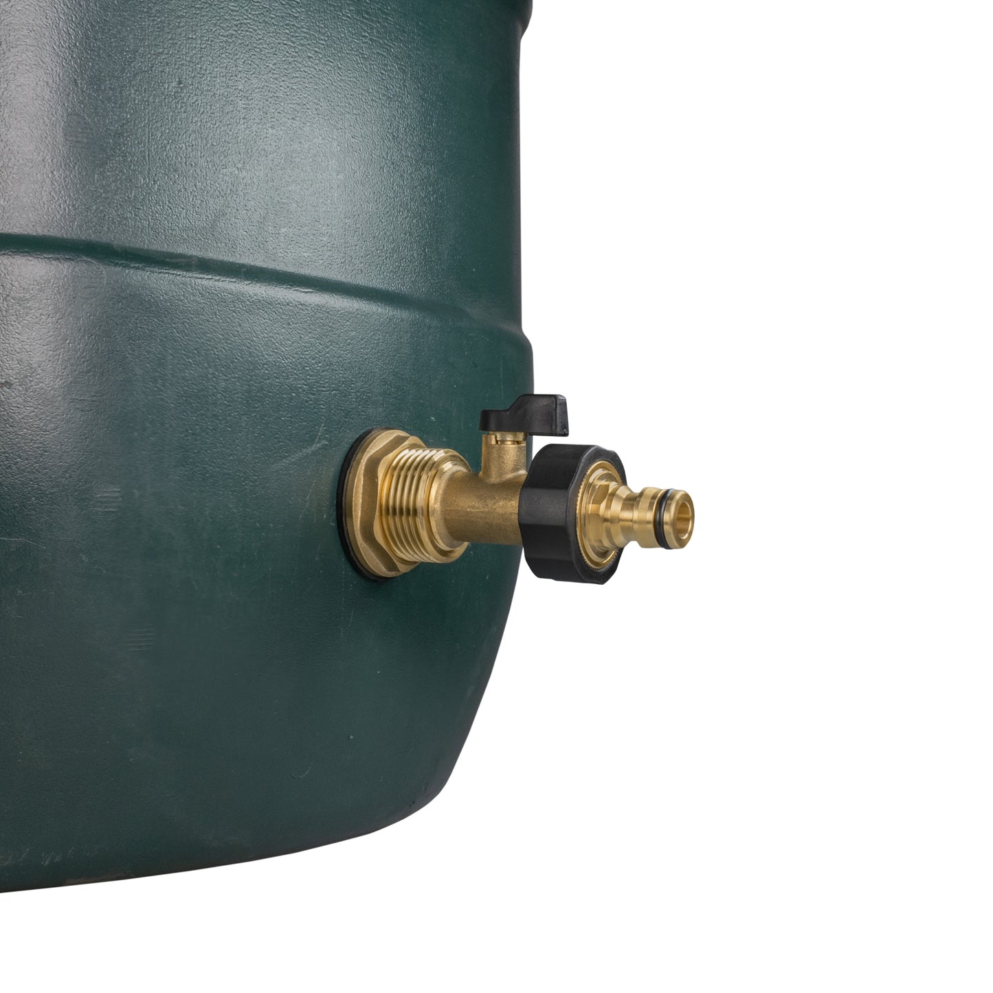 1” Brass Water Butt Set Including Brass Valve with Quick-Connect Fitting