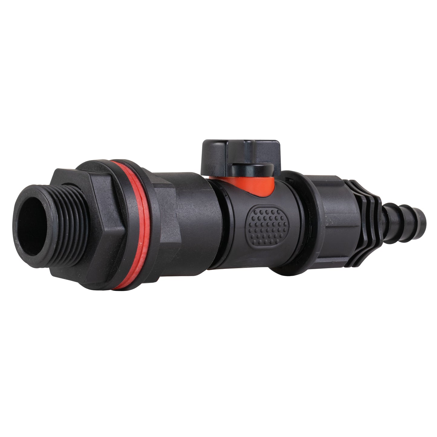 3/4" Water Butt Connector Set with In-Line Valve, 1/2" Hose Barb & Drill Bit