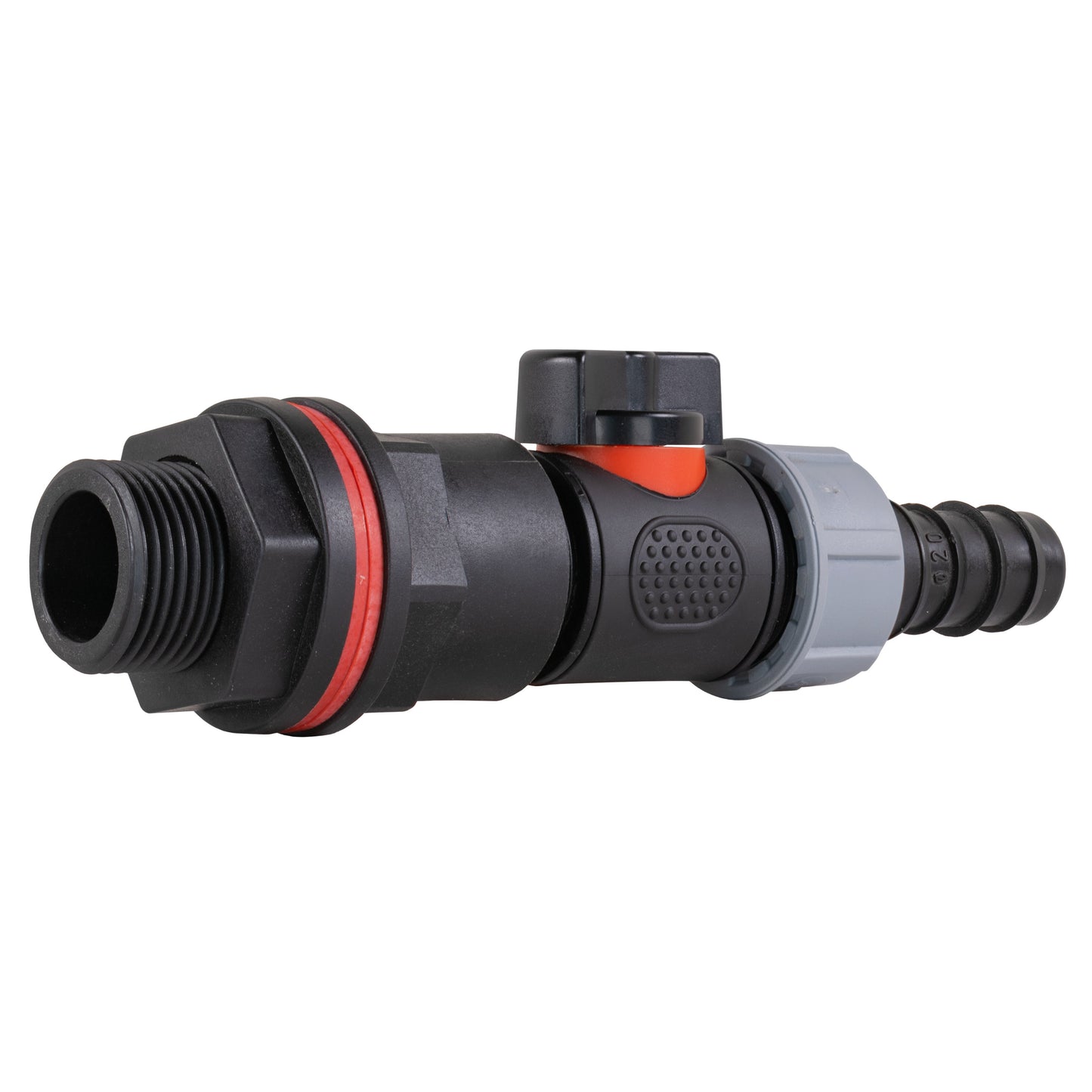 ¾" Water Butt Set with In-Line Valve and ¾" Barbed Outlet