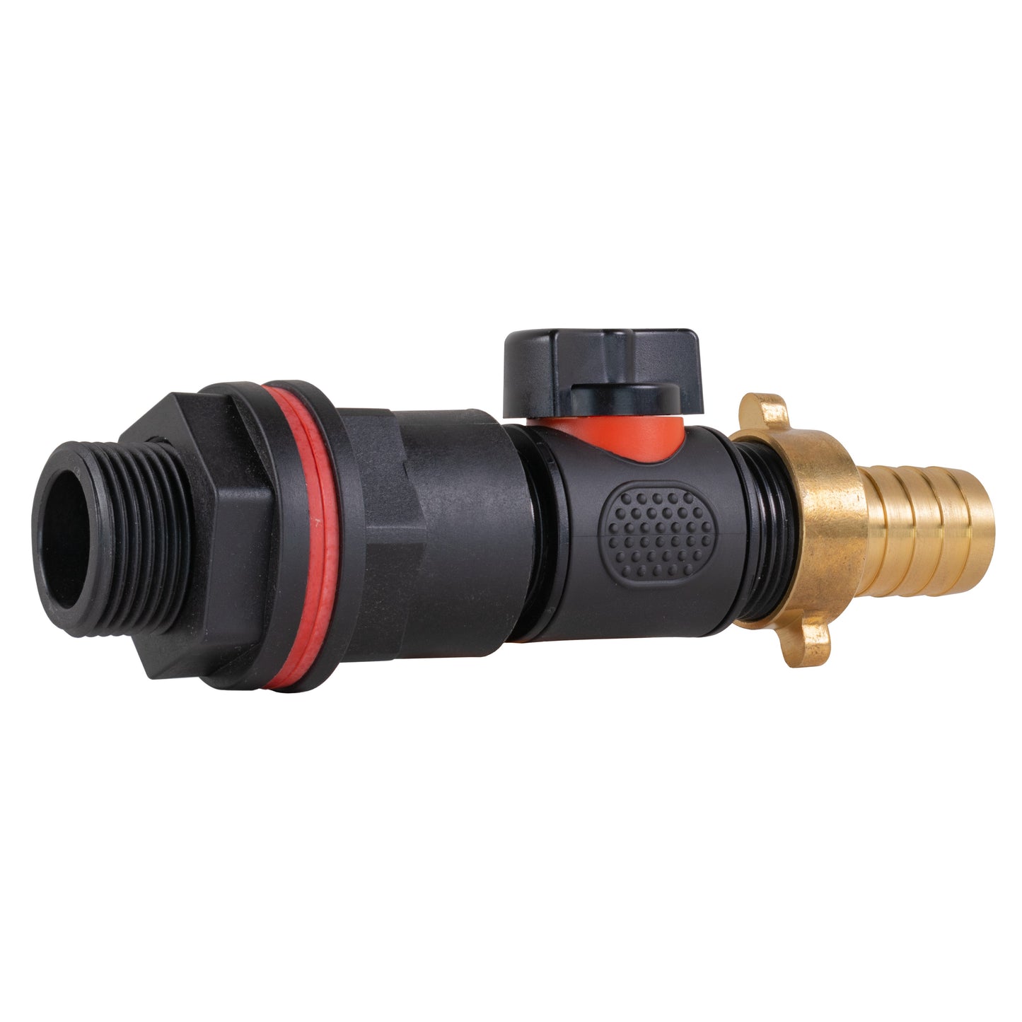 ¾" Water Butt Set with In-Line Valve and 19mm Brass Barbed Outlet