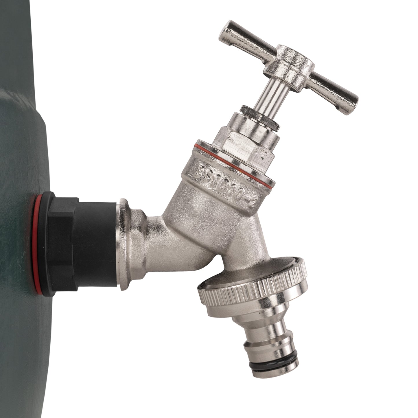 ¾" Water Butt Set with Nickel-Plated Quick-Connect Garden Tap and Drill Bit