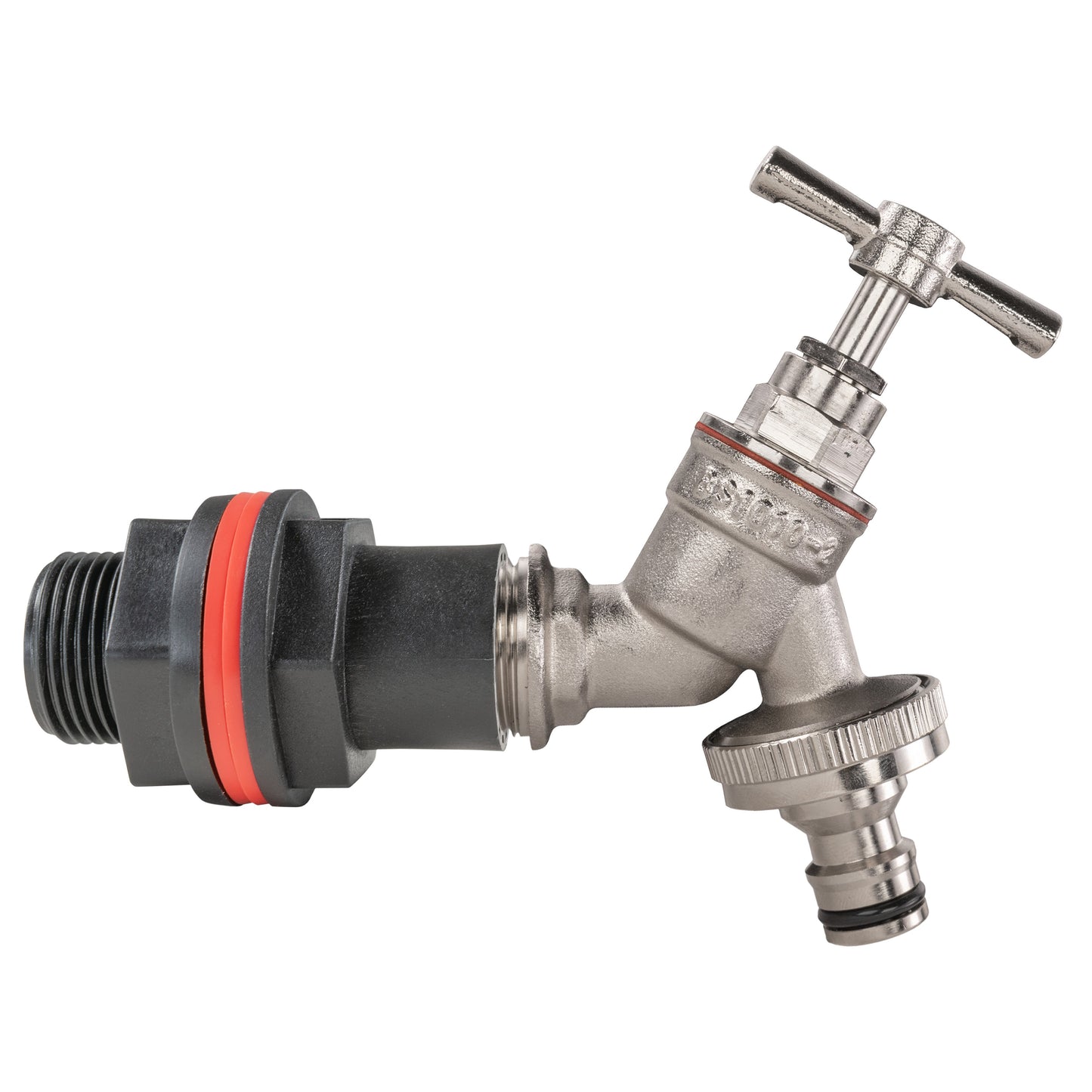 ¾" Water Butt Set with Nickel-Plated Quick-Connect Garden Tap and Drill Bit