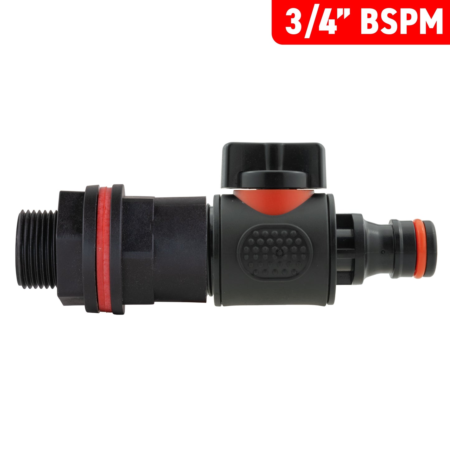 3/4" Water Butt Set with In-Line Valve and Quick Connect Fitting + Drill Bit