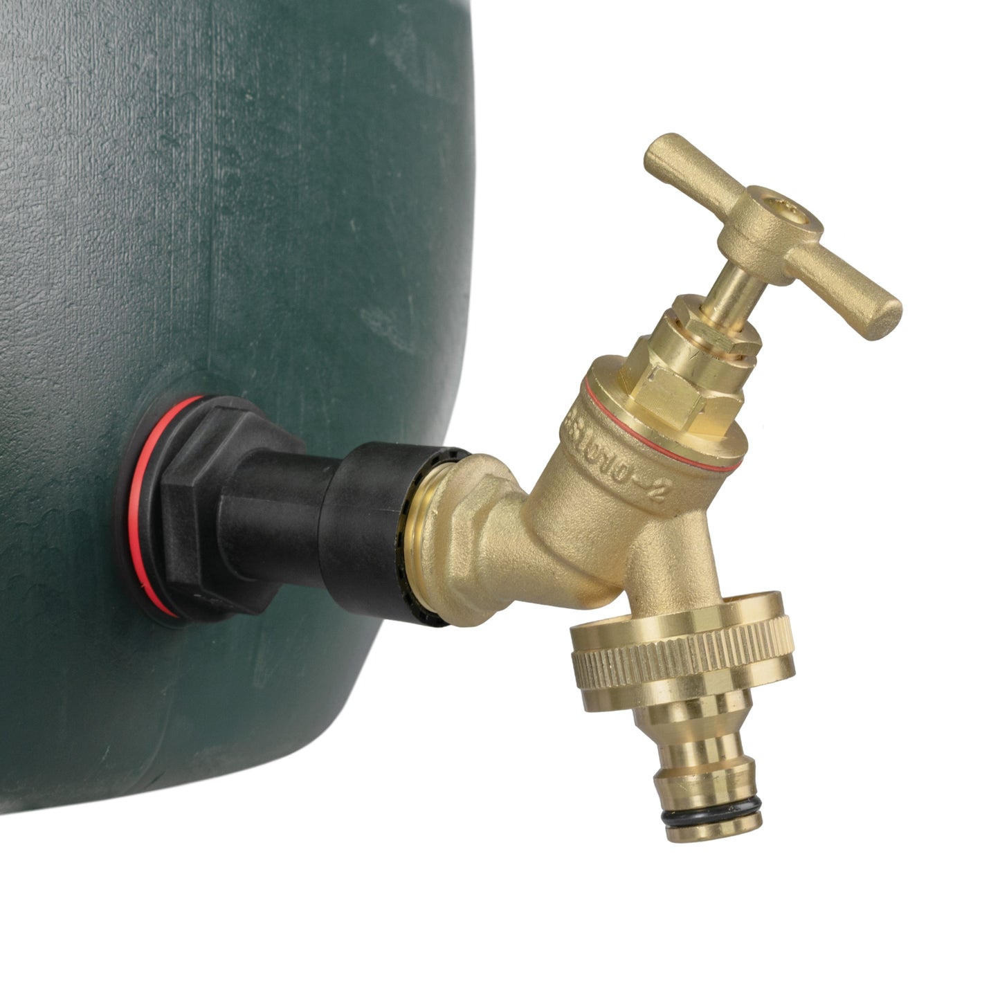 1/2" Water Butt Extension Set with Brass Tap + Quick Connector & Drill Bit