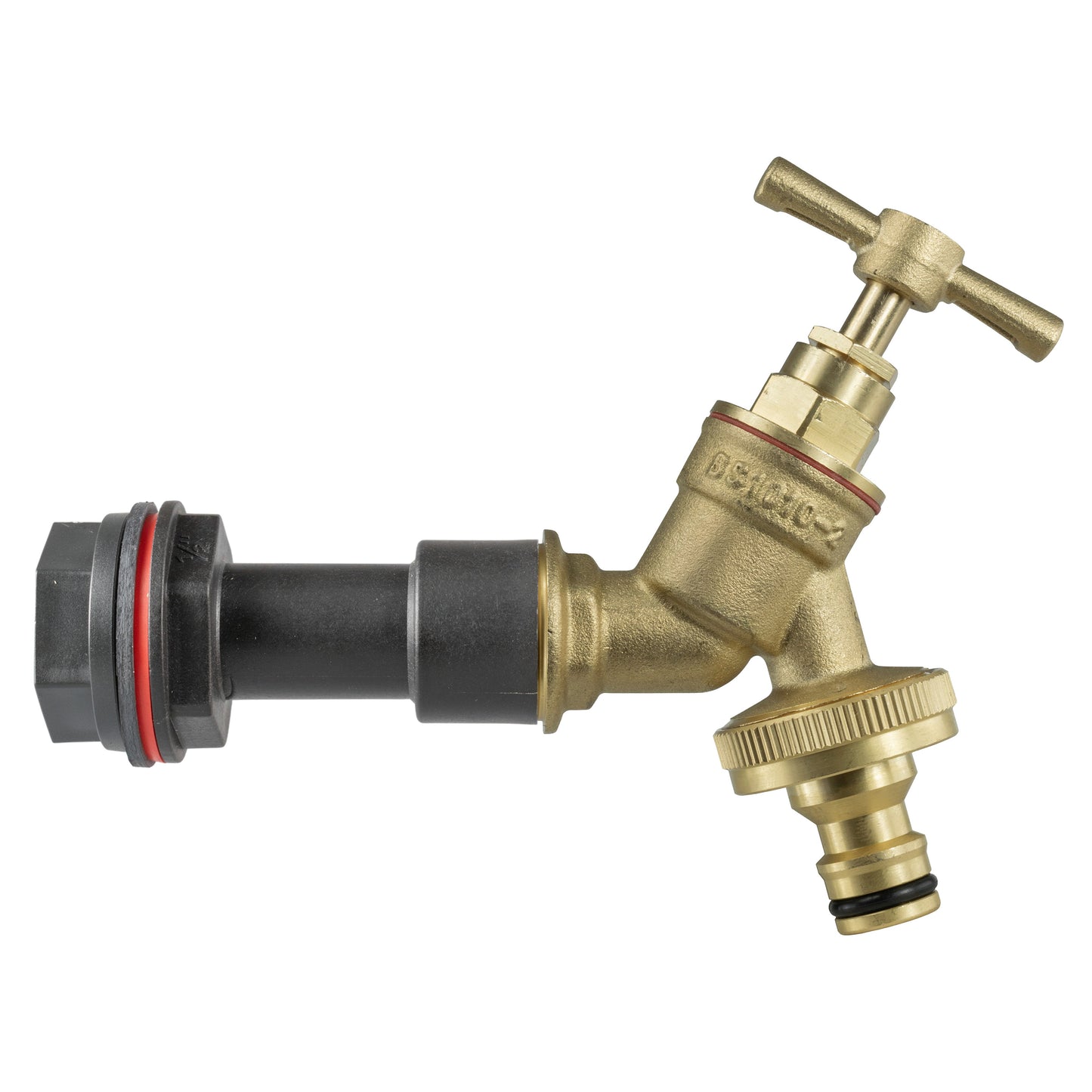 1/2" Water Butt Extension Set with Brass Tap + Quick Connector & Drill Bit