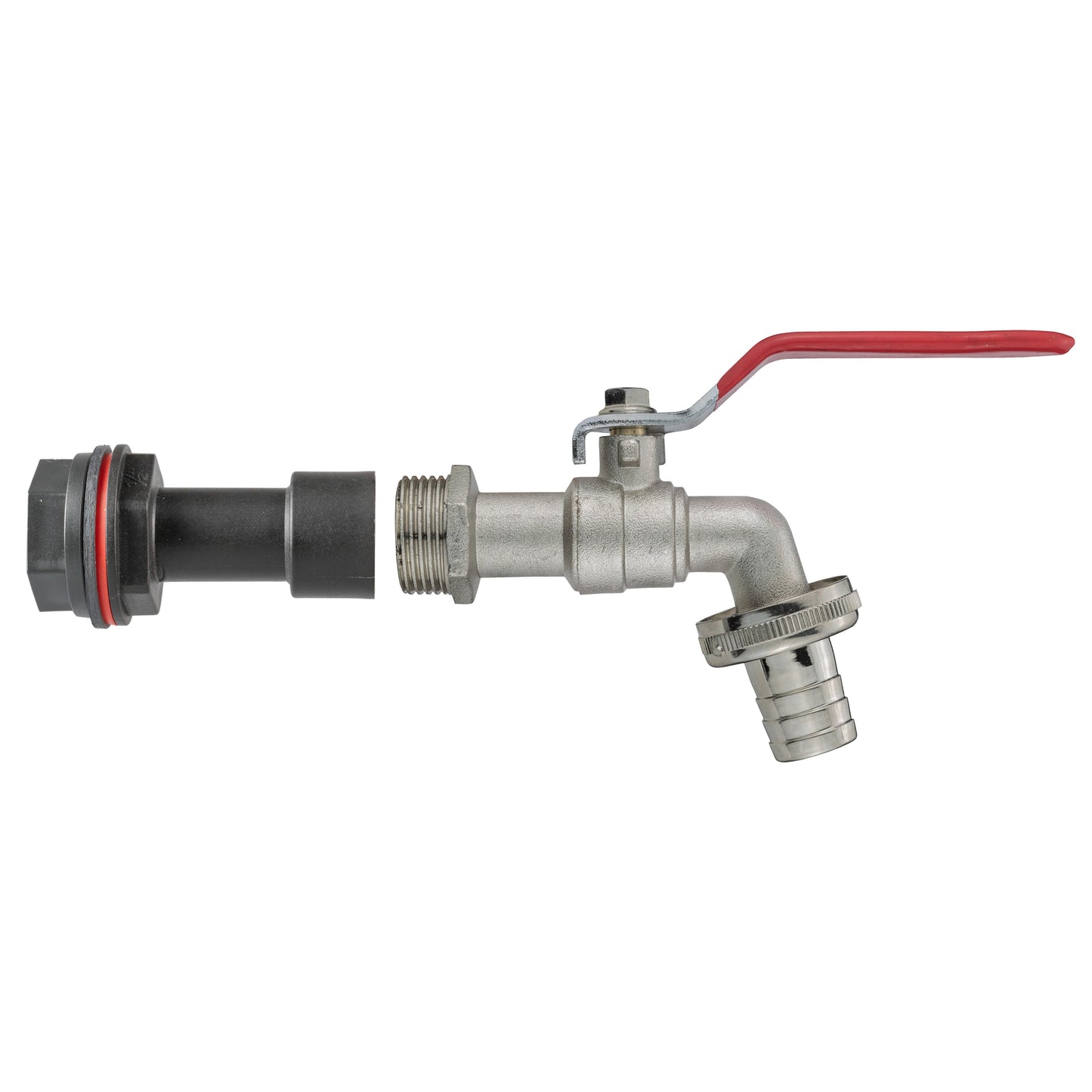 1/2" Water Butt Extension Set with Brass Lever Tap & Drill Bit