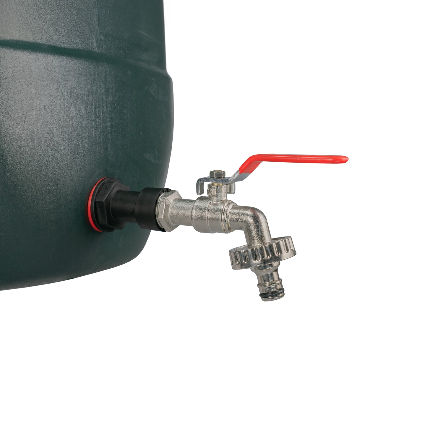 1/2’’ Water Butt Extension Set with Lever Tap and Snap-On Hose Connector + Drill Bit