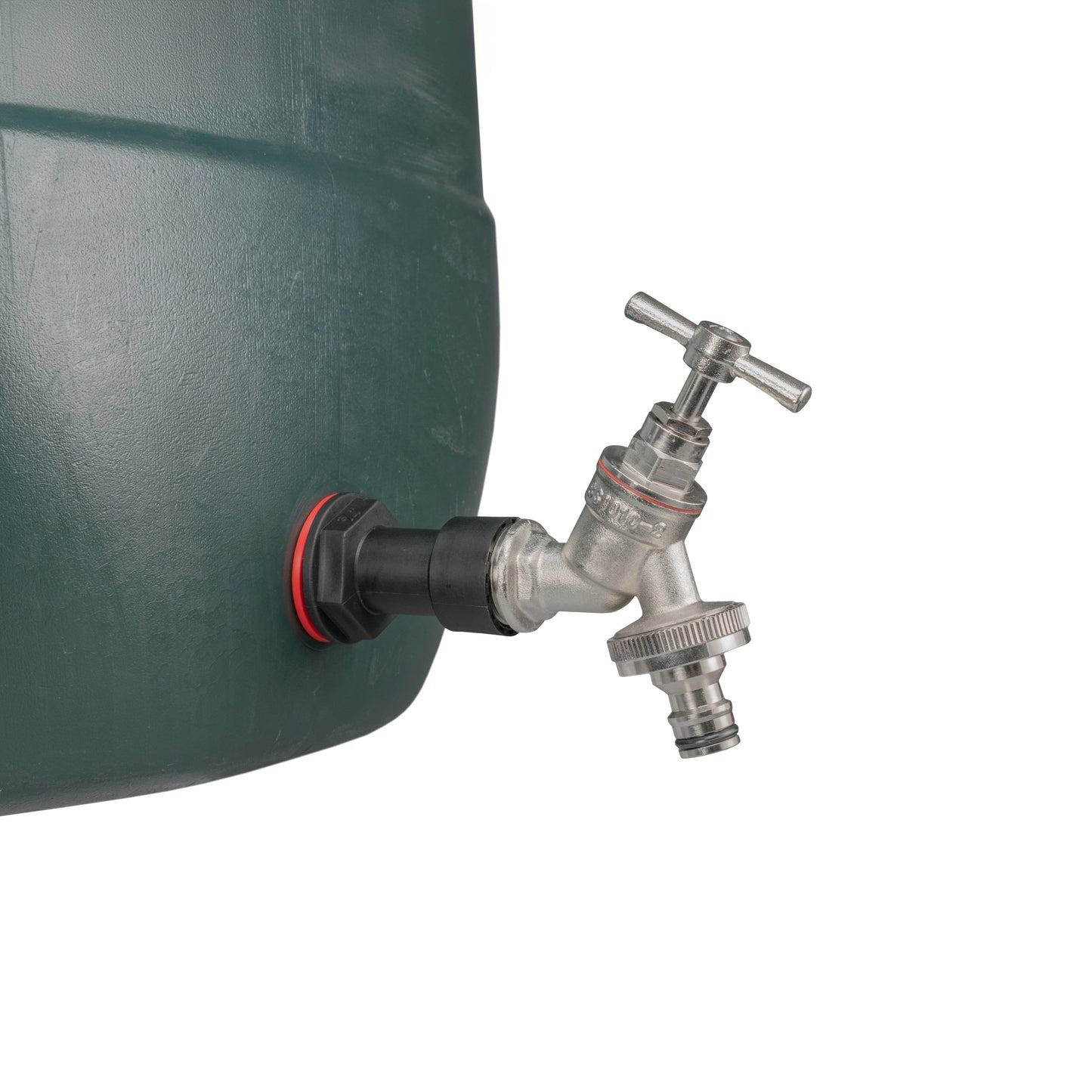½" Water Butt Extension Set with Nickel-Plated Tap and Quick-Connect Fitting