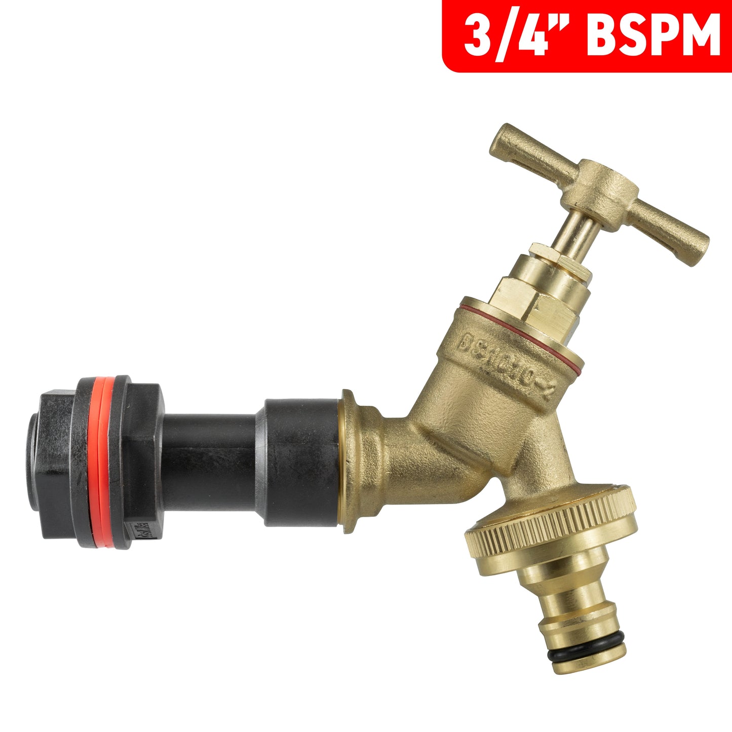 3/4’’ Water Butt Extension Set with Brass Tap & Quick Connector + Drill Bit