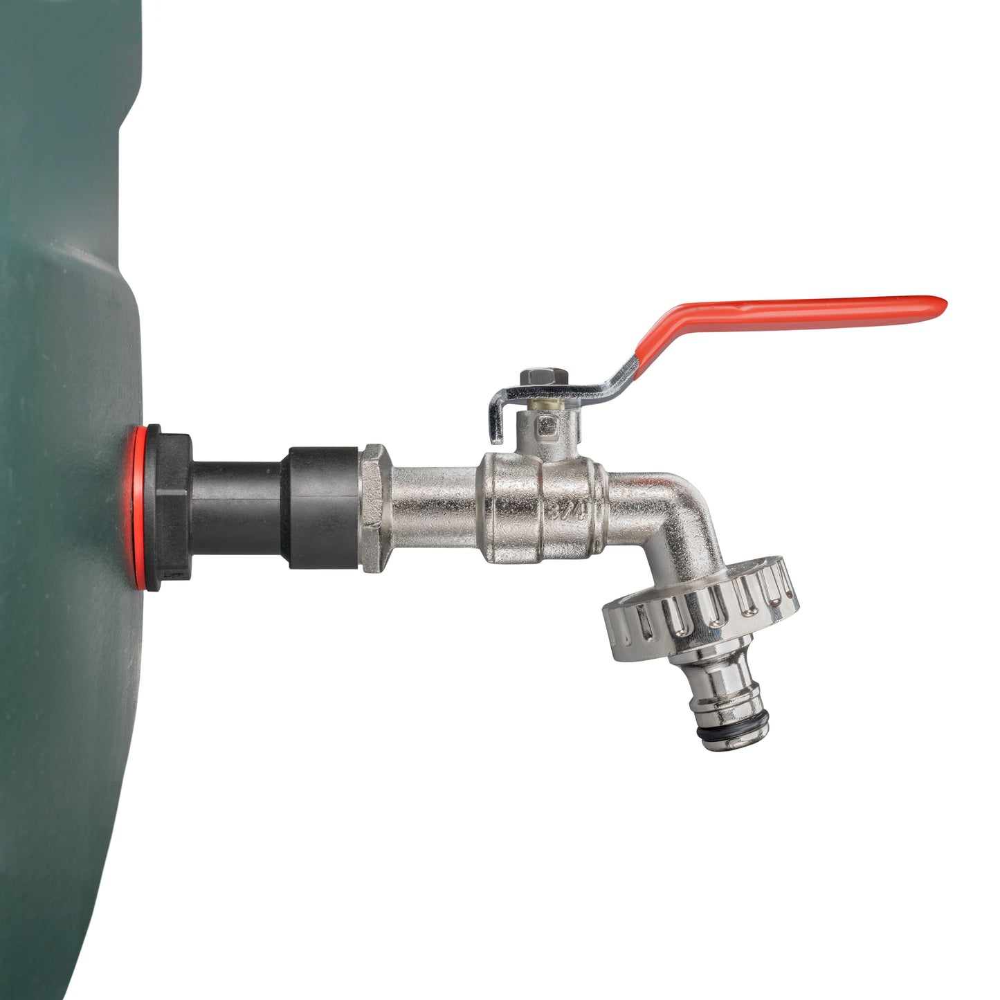 3/4" Water Butt Extension Set Including Lever Tap with Quick Connect Fitting