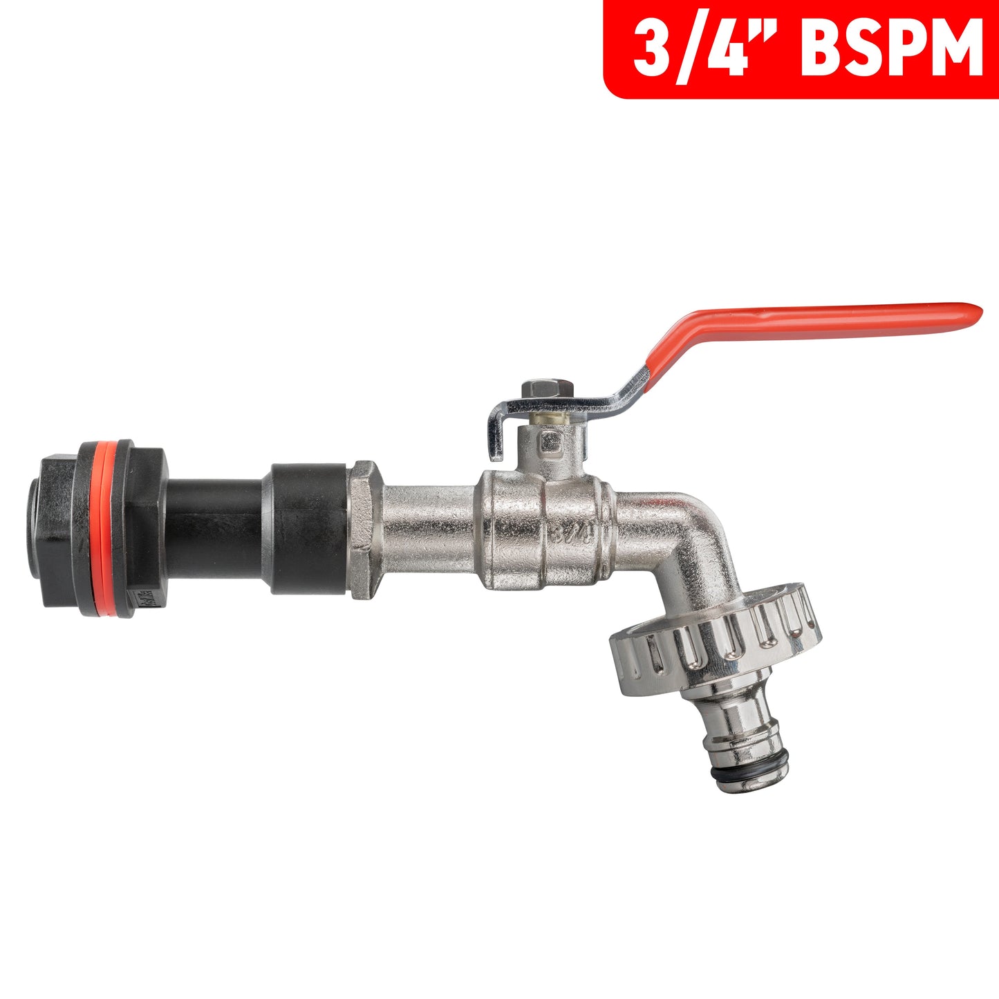 3/4’’ Water Butt Connector Set with Quick-Lock Lever Tap + Drill Bit