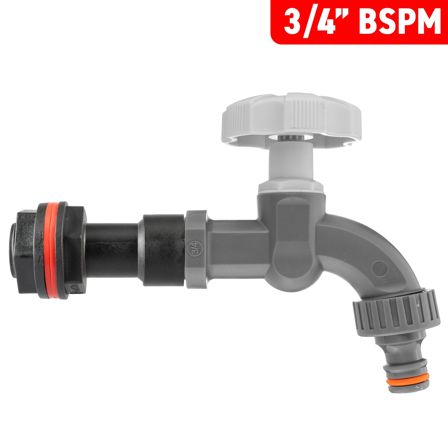 3/4’’ Water Butt Connector Set with Grey Tap & Hole Saw