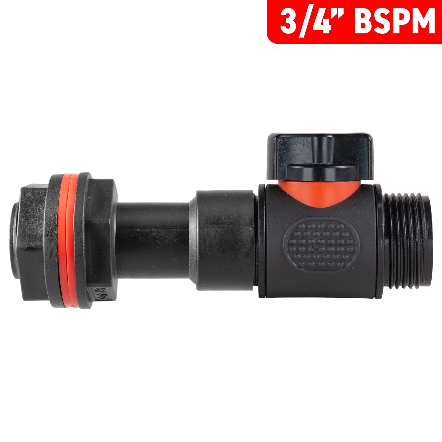 Complete 3/4" BSP Water Butt Fitting Set with Valve & Drill Bit