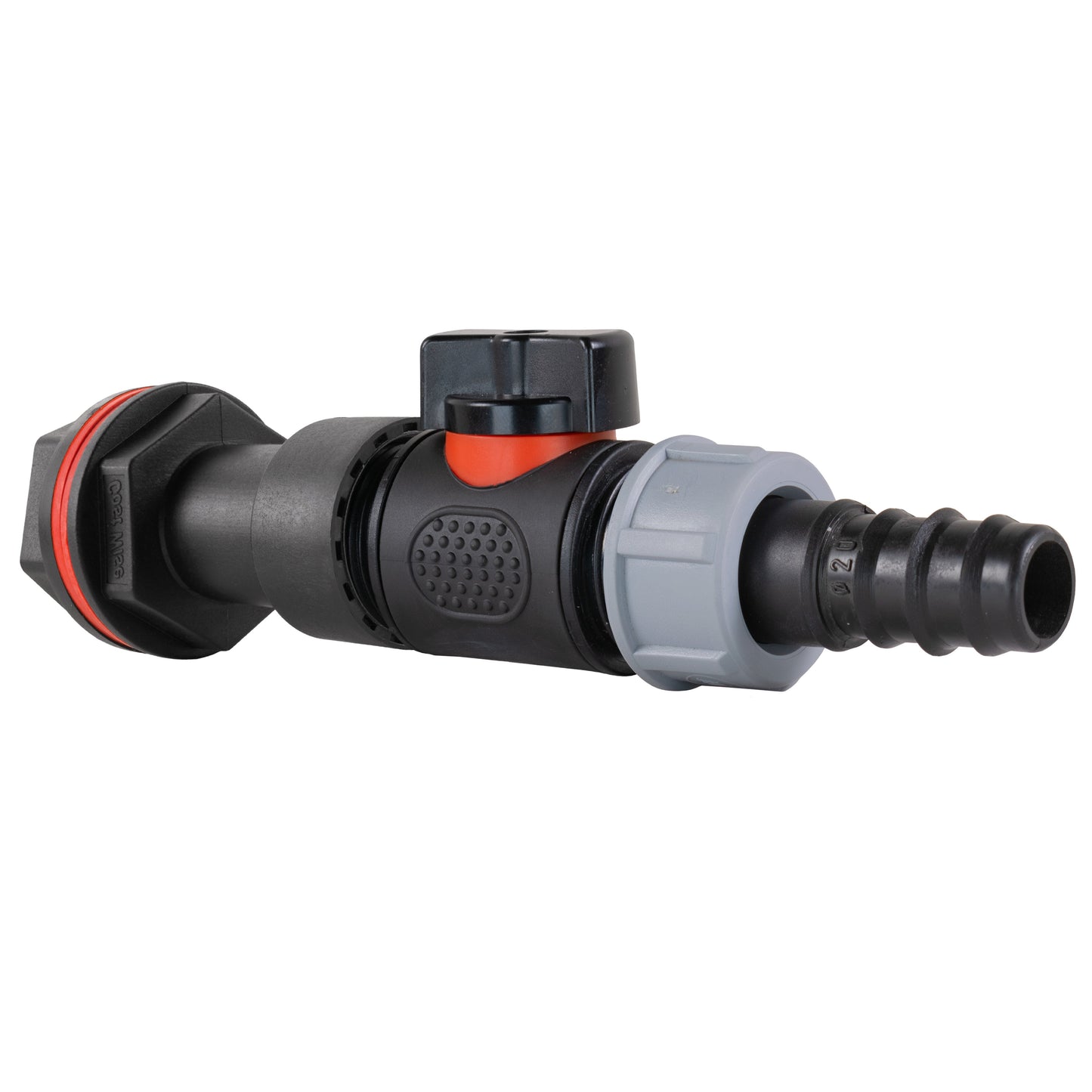 3/4" Water Butt Set with In-Line Tap, 20mm Barb Connector & Drill Bit