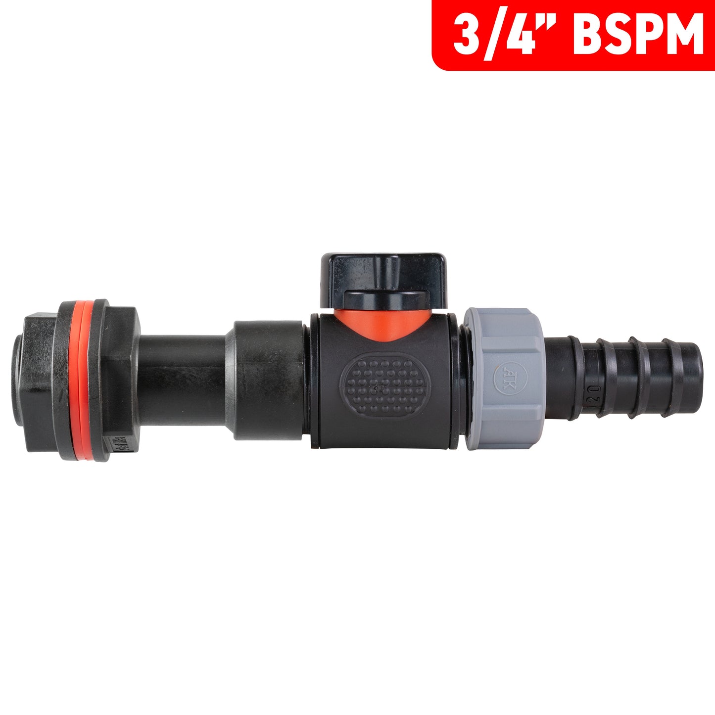 3/4" Water Butt Set with In-Line Tap, 20mm Barb Connector & Drill Bit